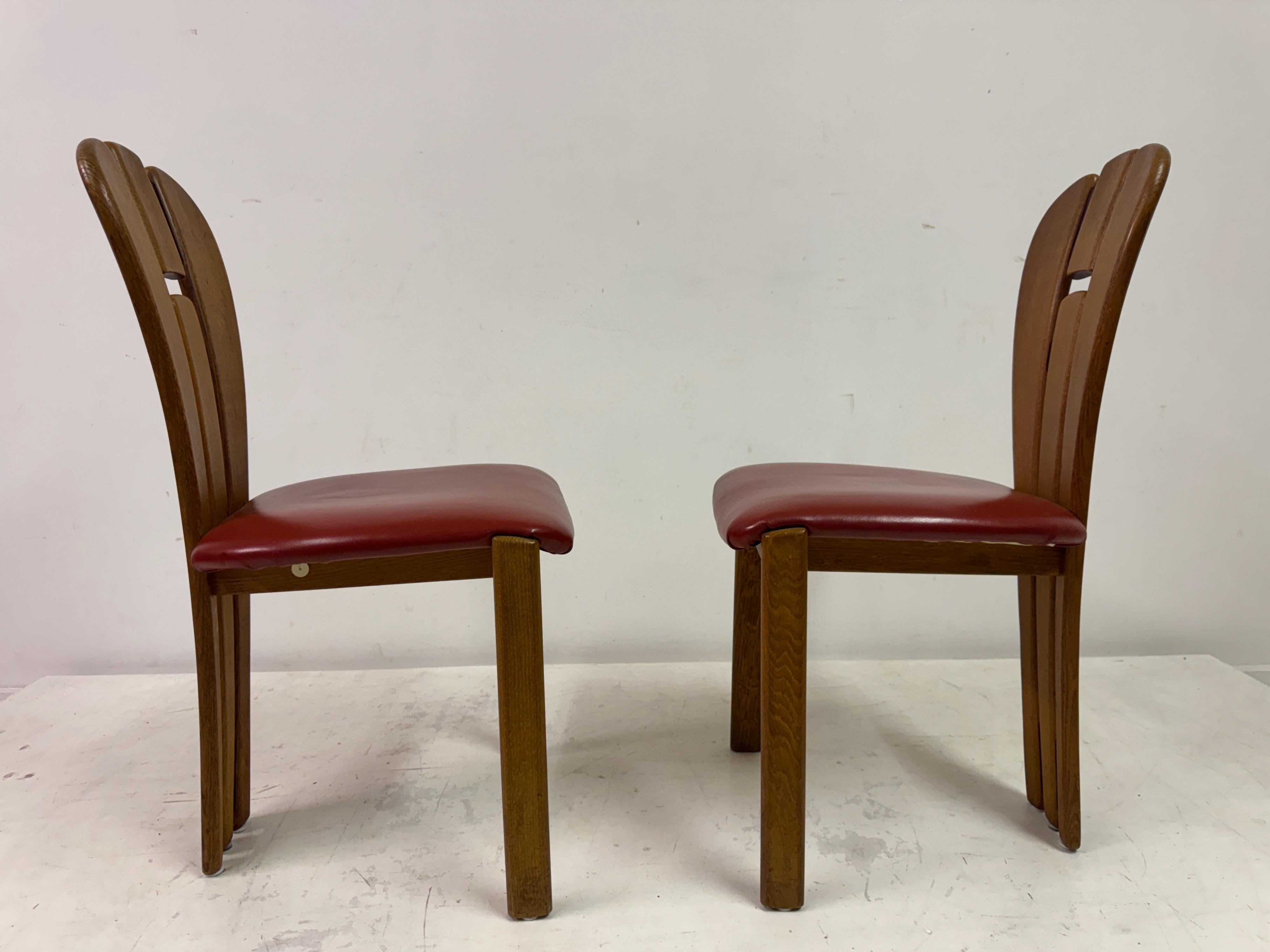 Set di sei sedie da pranzo olandesi in stile brutalista in vendita 6