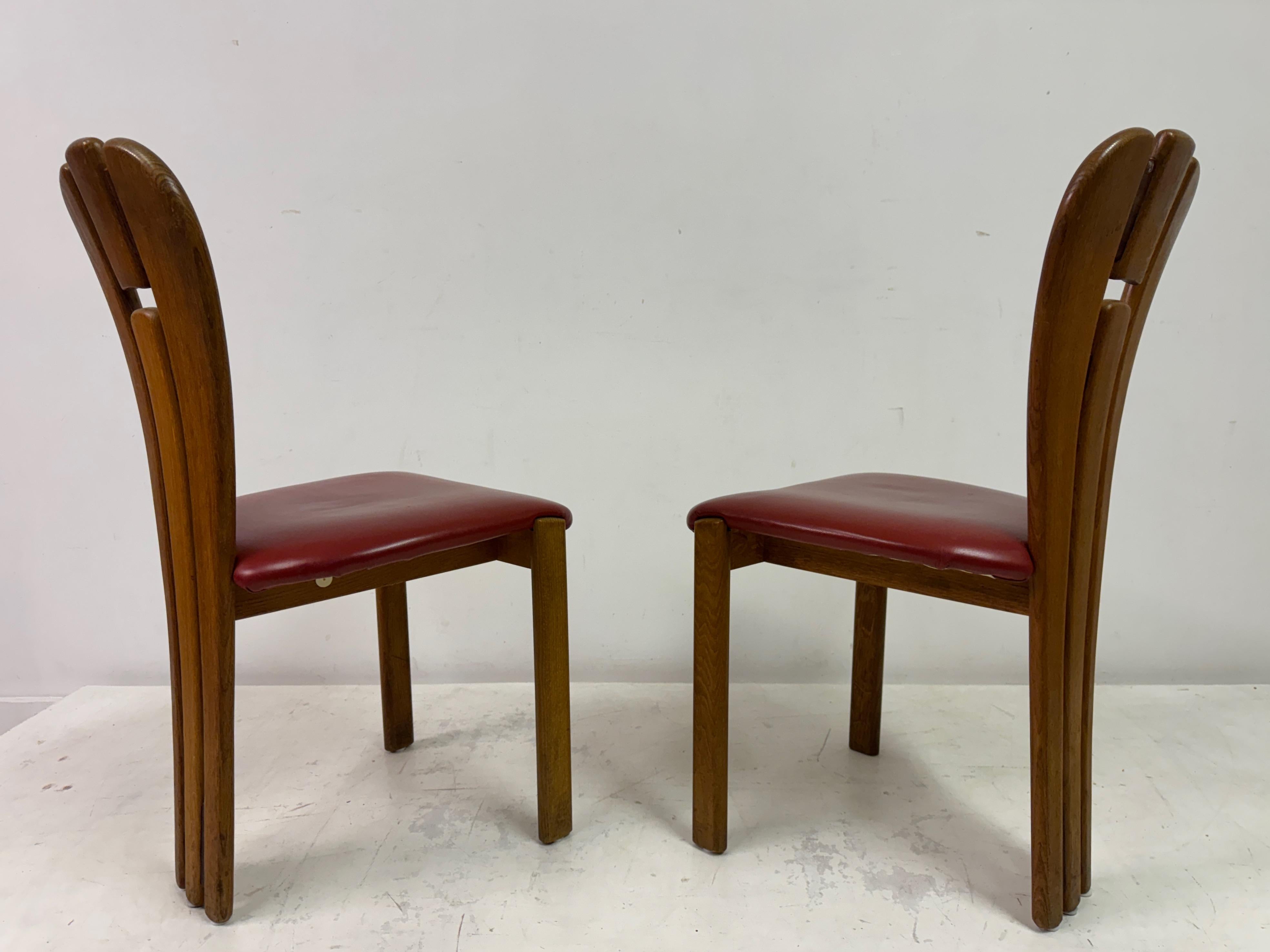 Set di sei sedie da pranzo olandesi in stile brutalista in vendita 7