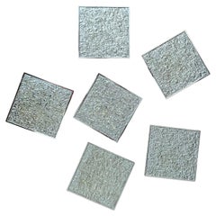 Set di sei sottobicchieri a pepite in stile brutalista di Michael Aram