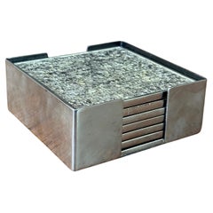 Ensemble de six sous-verres en forme de pépites de style brutaliste par Michael Aram