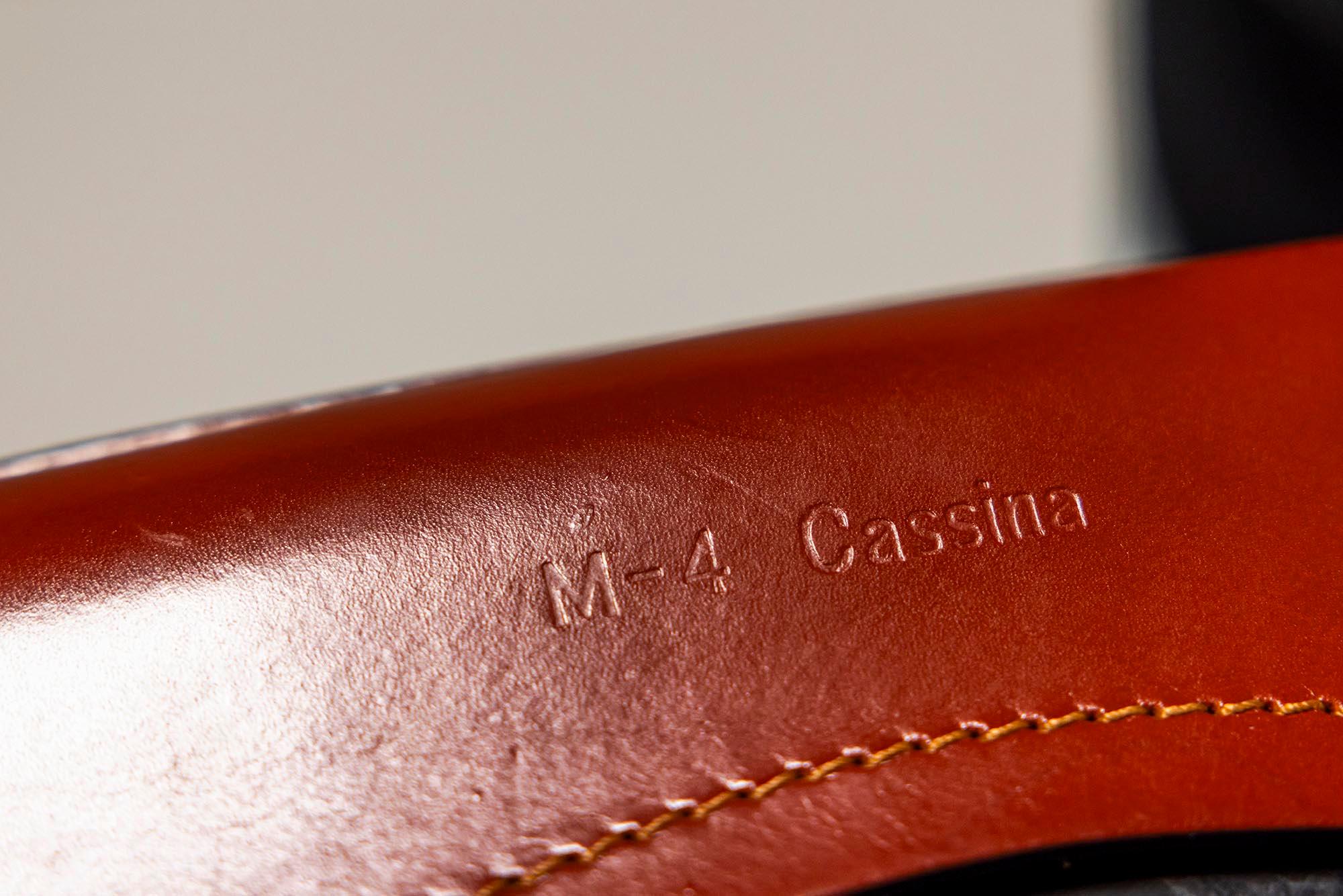 Set Of Six 'CAB' Chairs In Burgundy Leather By Mario Bellini For Cassina, Italy 11