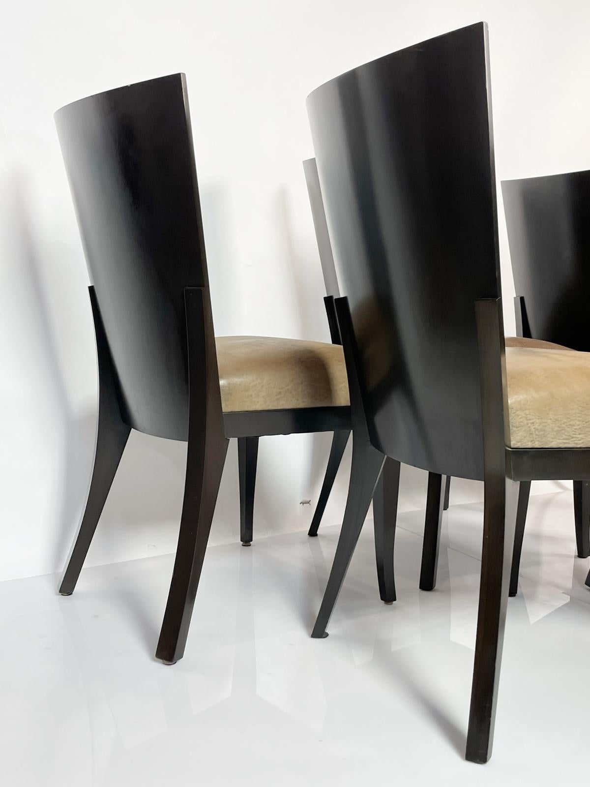 Set of Six Cadette Dining Chairs by Dakota Jackson For Sale 8