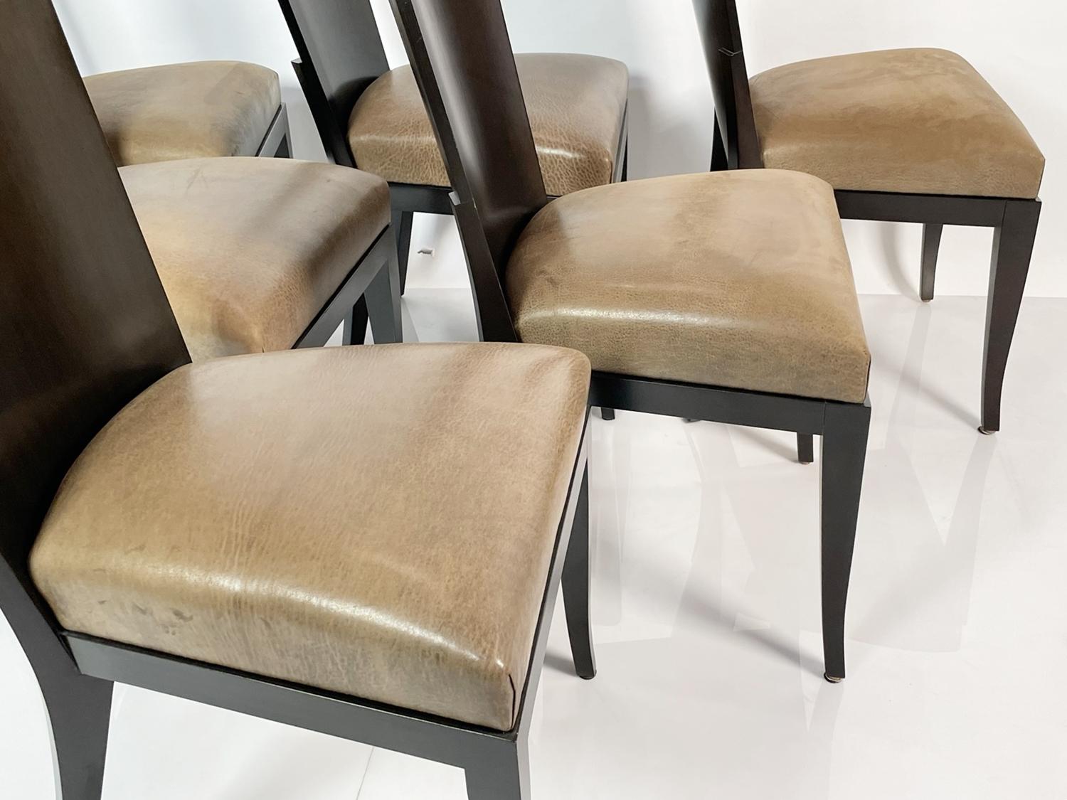 Contemporary Set of Six Cadette Dining Chairs by Dakota Jackson For Sale
