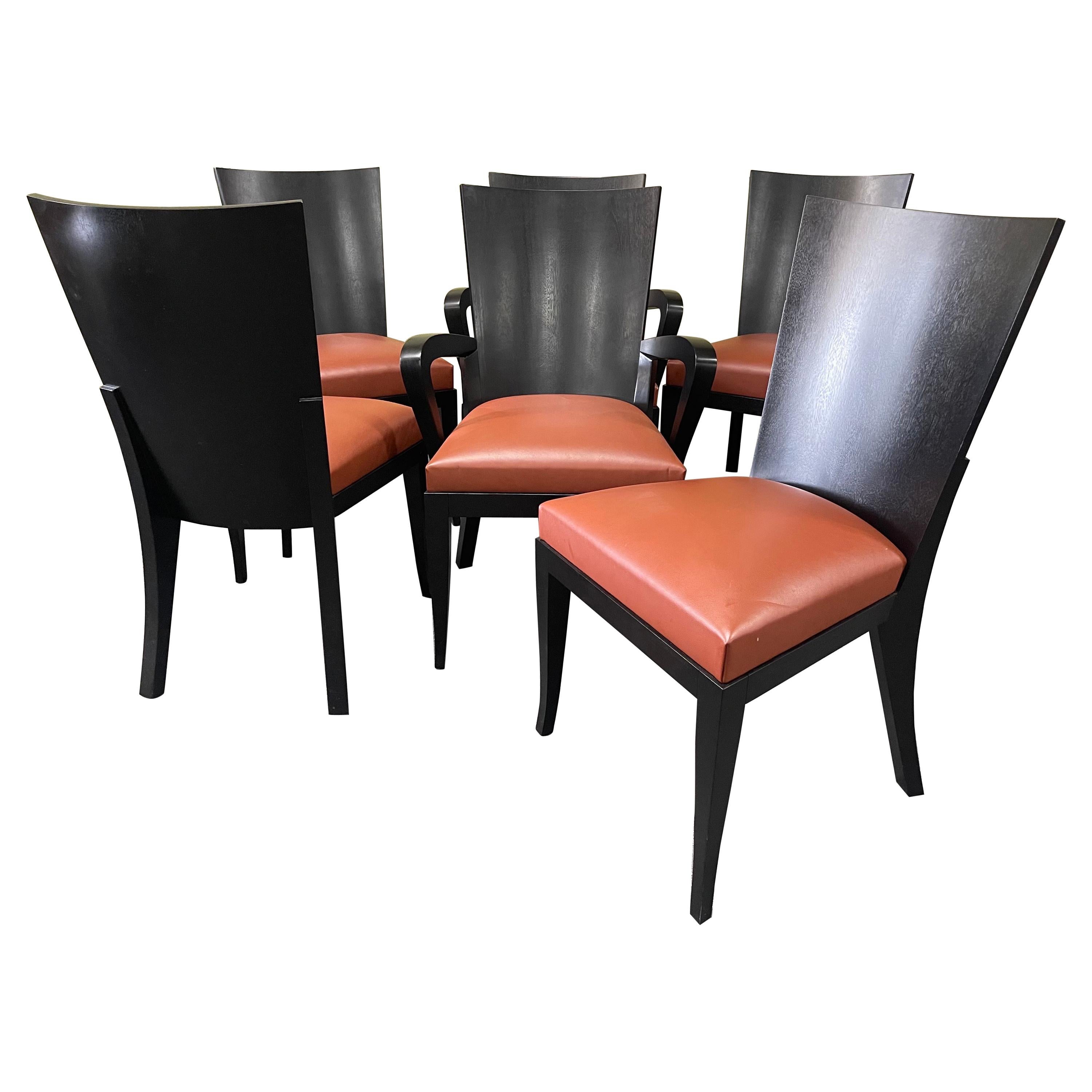 Set of Six "Cadette" Dining Chairs by Dakota Jackson For Sale