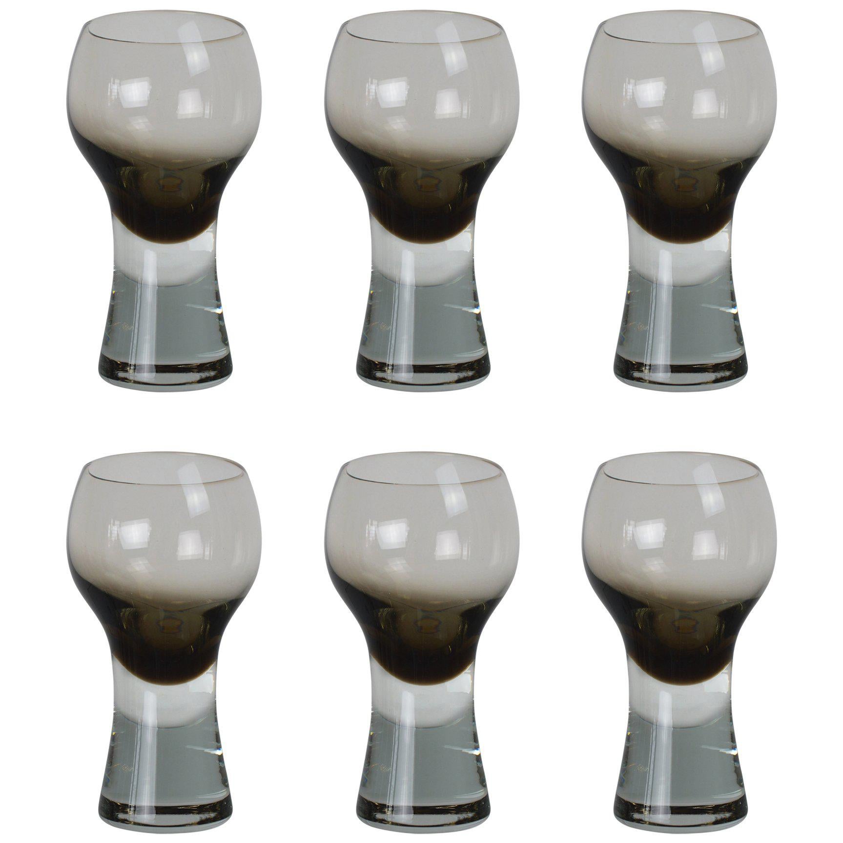Set of Six Caithness Midcentury Drinking Glasses