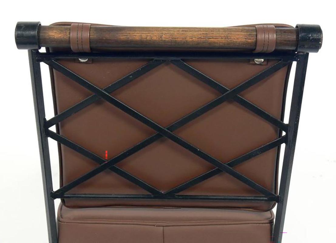 Sechs Esszimmerstühle im Campaigner-Stil nach Cleo Baldon im Zustand „Gut“ im Angebot in Atlanta, GA