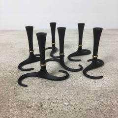Set of Six Candleholder by Jens Harald Quistgaard for Dansk Designs, Denmark