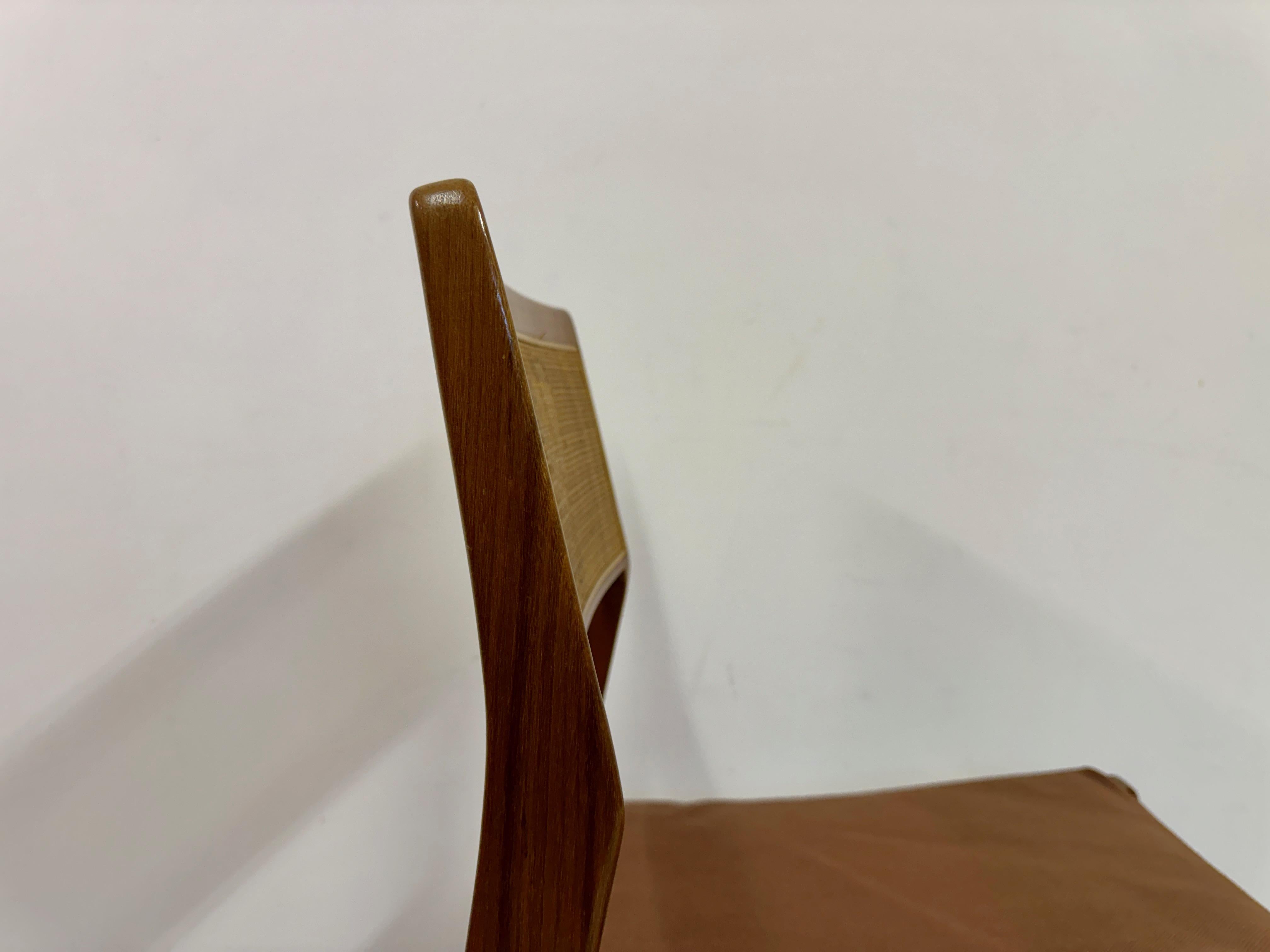 Set of Six Cane Back Playboy Dining Chairs By Jens Risom 4