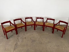 Mid Century Modern Carimate Armchairs by Vico Magistretti, Italy, 1959