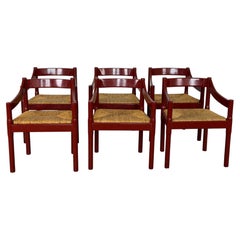 Mid Century Modern Carimate Armchairs by Vico Magistretti, Italy, 1959