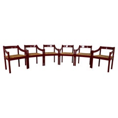 Mid Century Modern Carimate Armchairs by Vico Magistretti, Italy, 1959