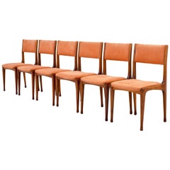 Set of Six Carlo de Carli ‘693’ Dining Room Chairs for Cassina, Italy, 1959