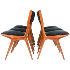Set of Six Carlo di Carli Dining Chairs for Singer and Sons