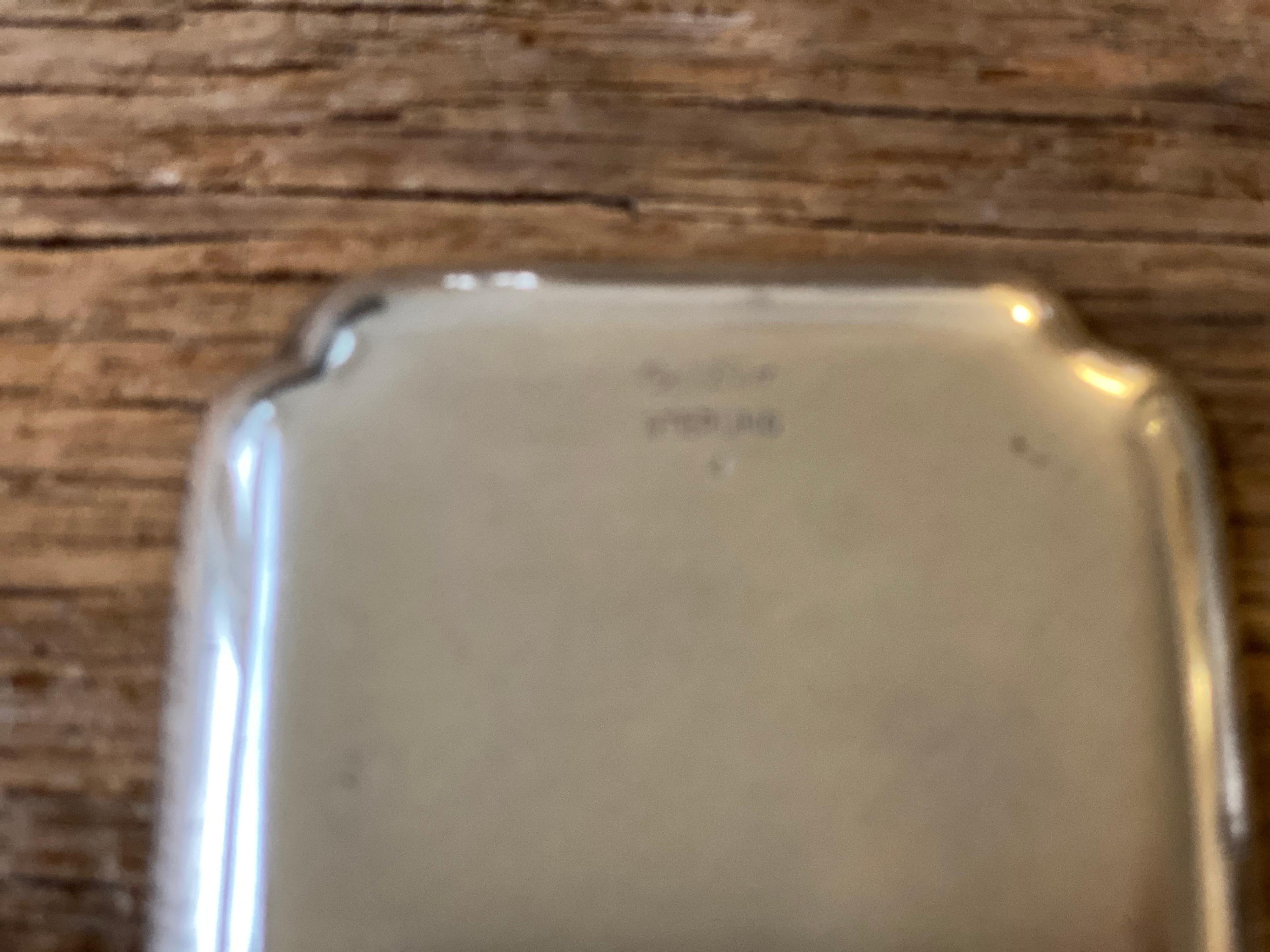 Cartier Sterling Silver Nut Plates, Marked For Sale 1