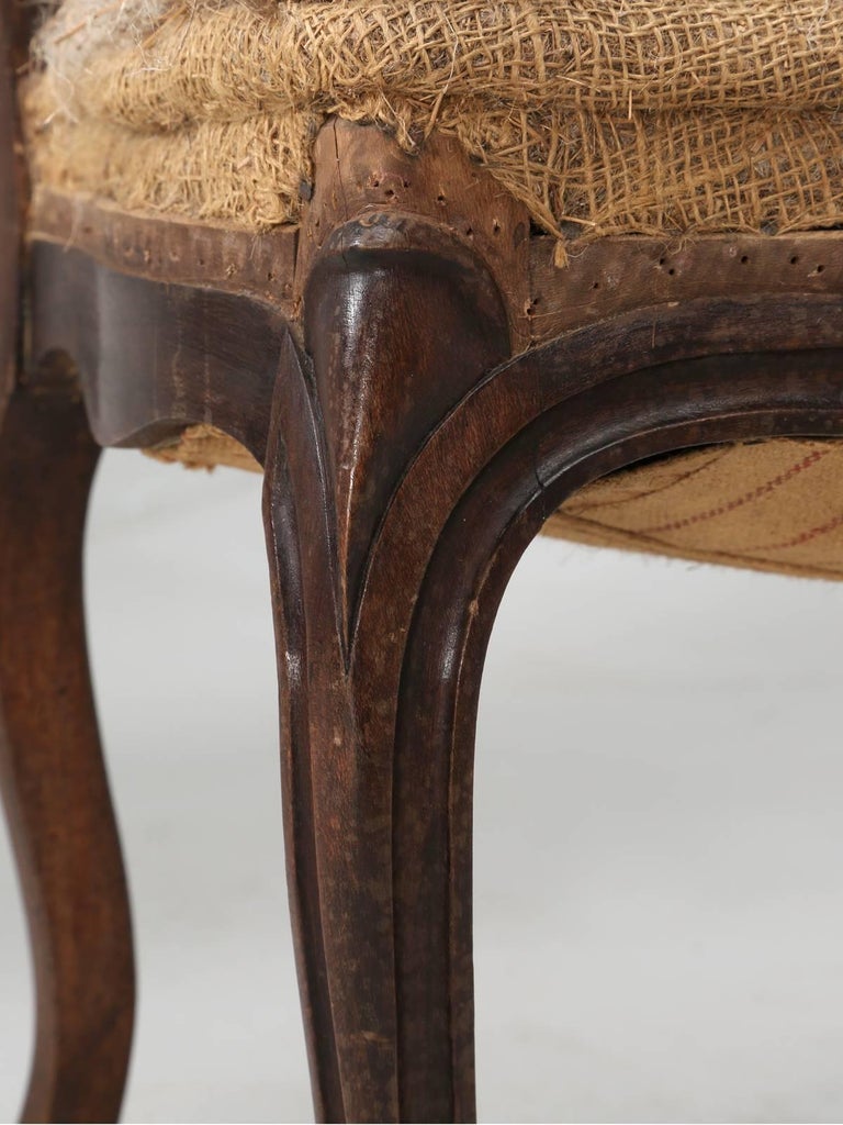 Set of Six Carved French Antique Living Room or Parlor Chairs For Sale