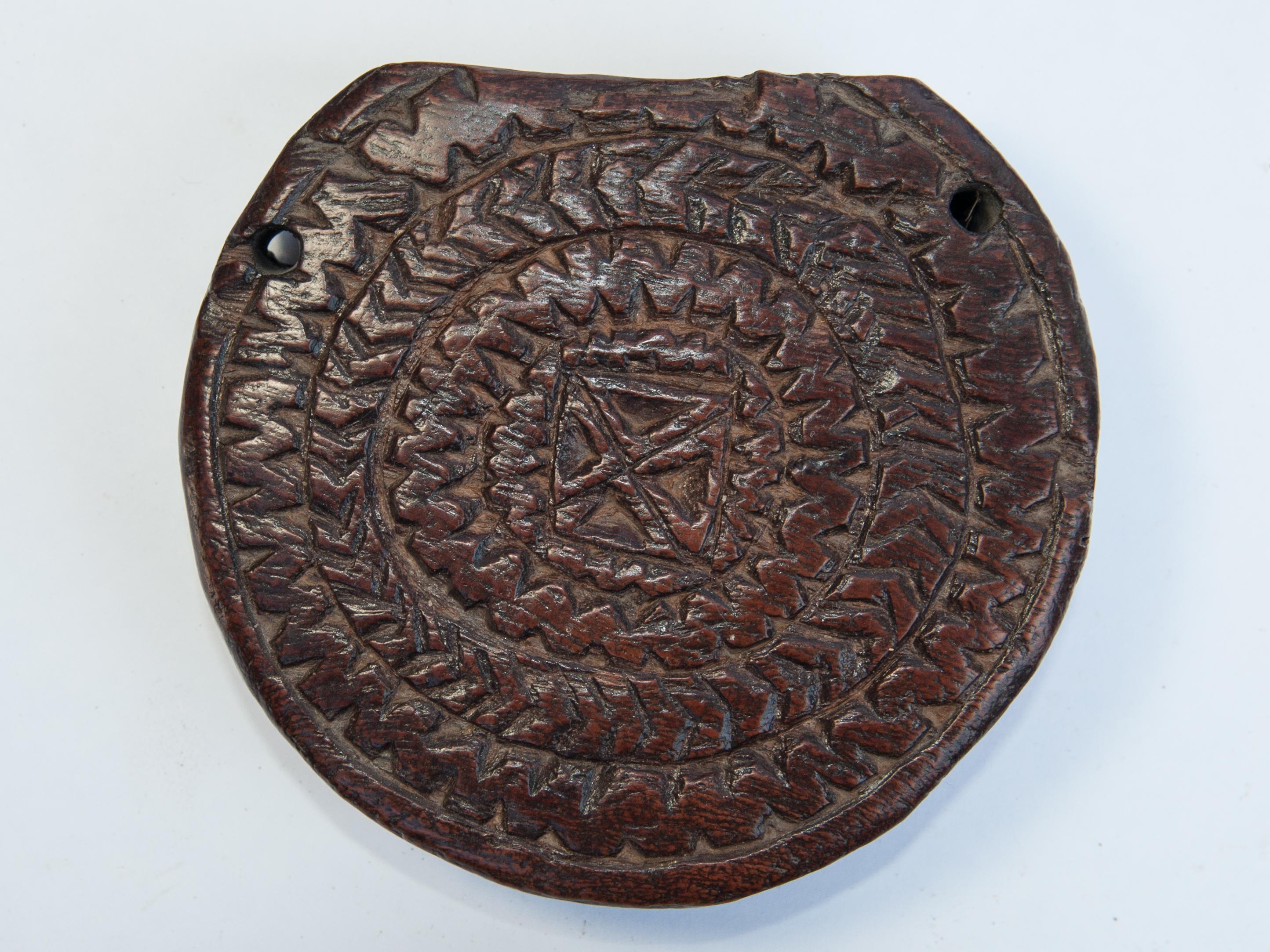 Set of Six Carved Wooden Sickle Holders from Nepal, Mid to Late 20th Century 2