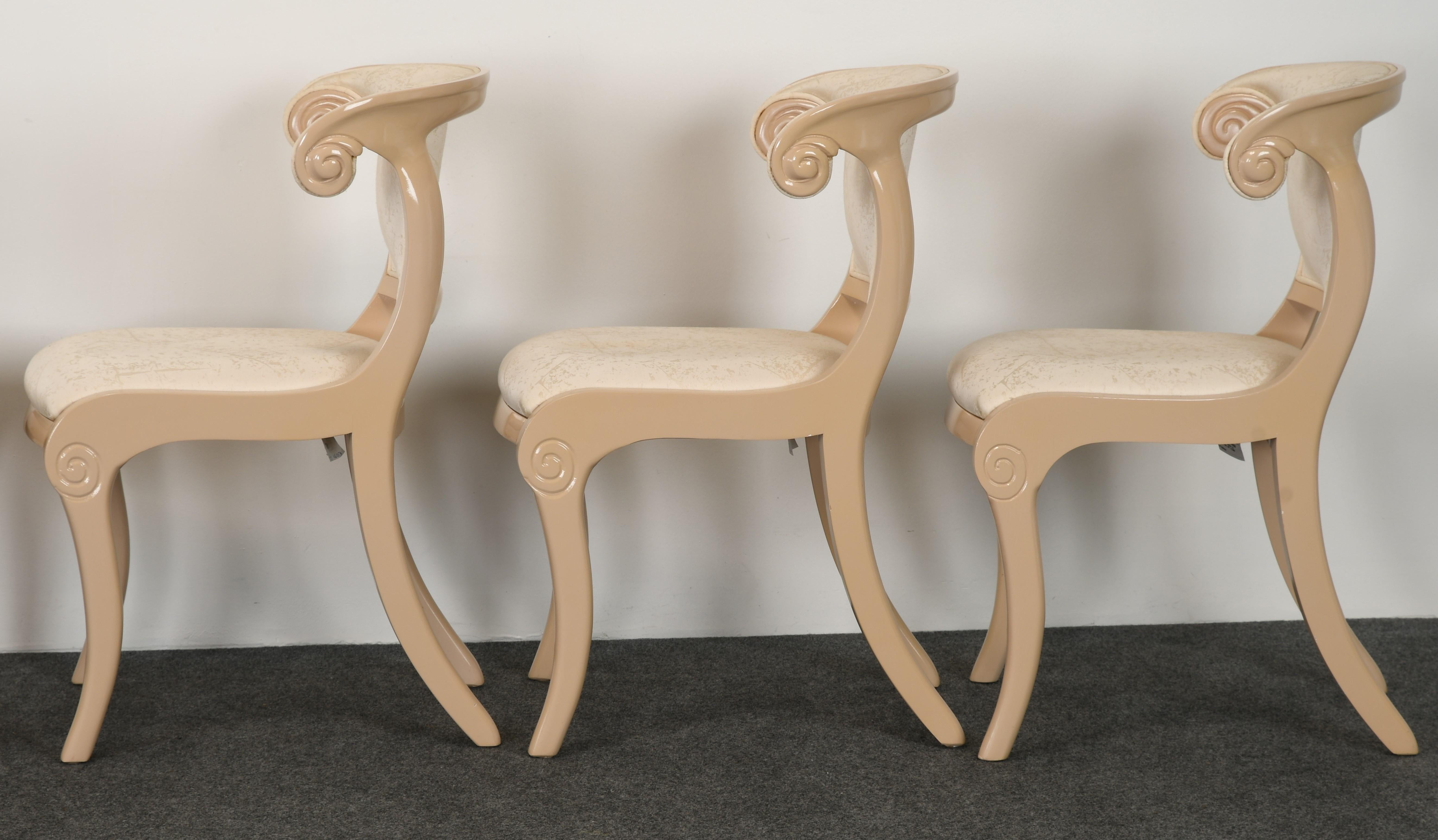 Set of Six Casa Stradivari Klismos Chairs, 1980s 1