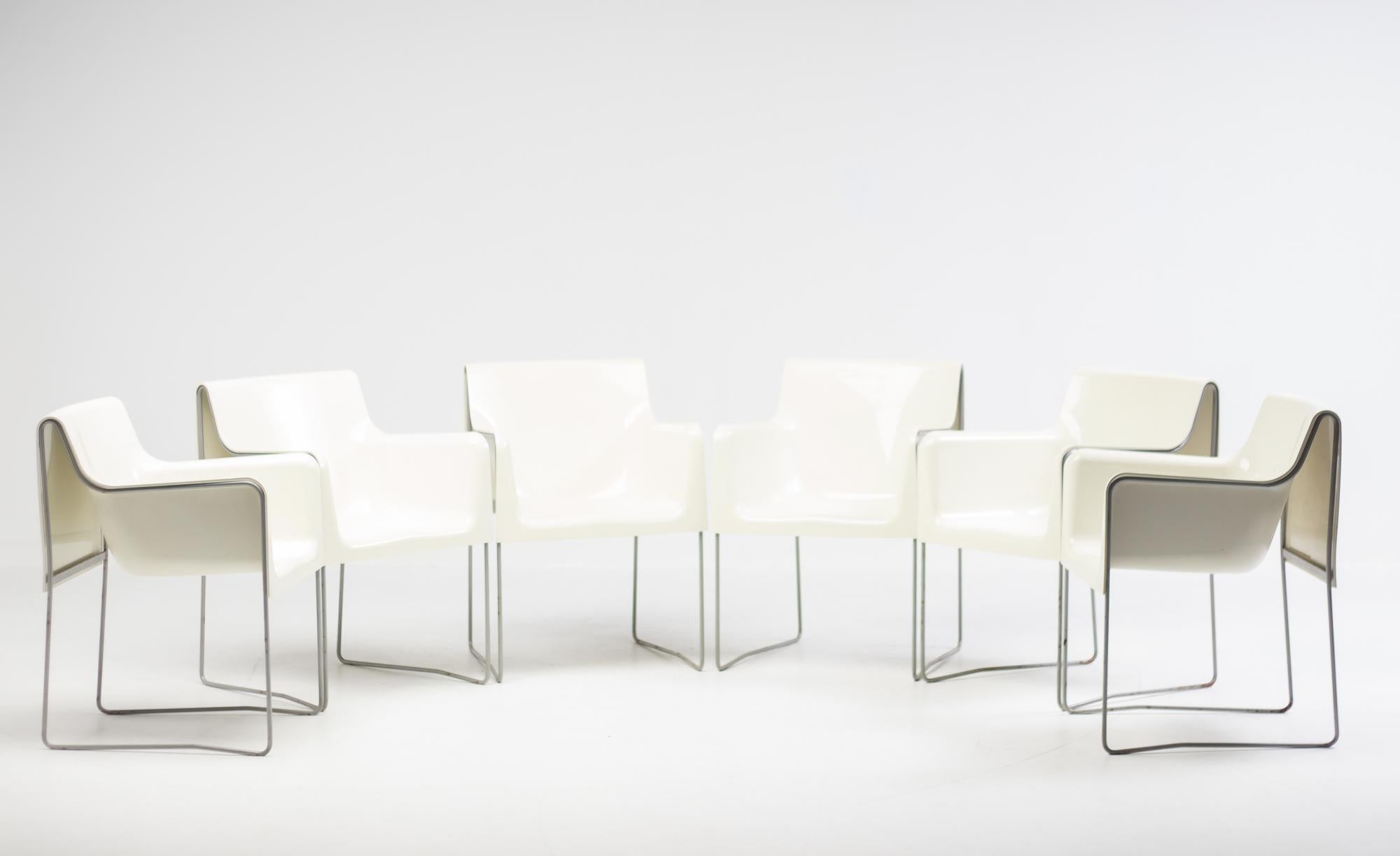 Contemporary Set of Six Cassina Mabelle Armchairs by Patrick Jouin