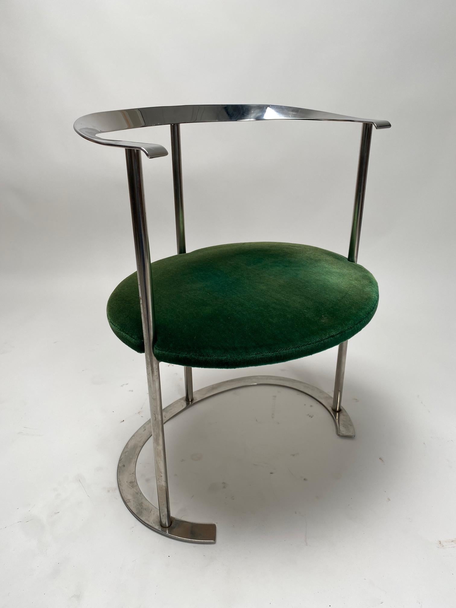 Mid-Century Modern Set of Six Catilina Chairs by Luigi Caccia Dominioni, Azucena, 1958, Italy