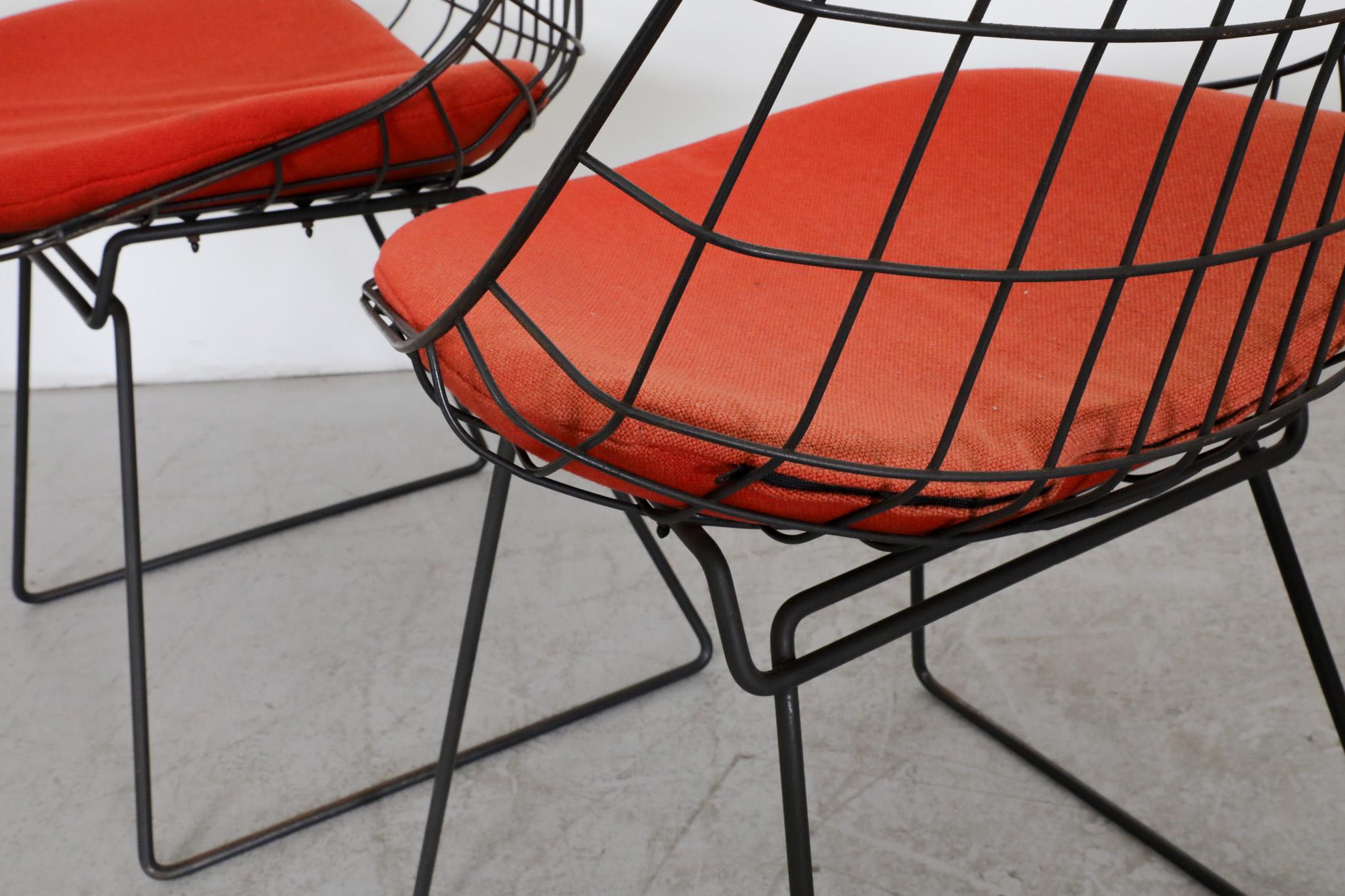 Set of Six Cees Braakman 'SM05' Wire Chairs for Pastoe, 1950s  For Sale 8