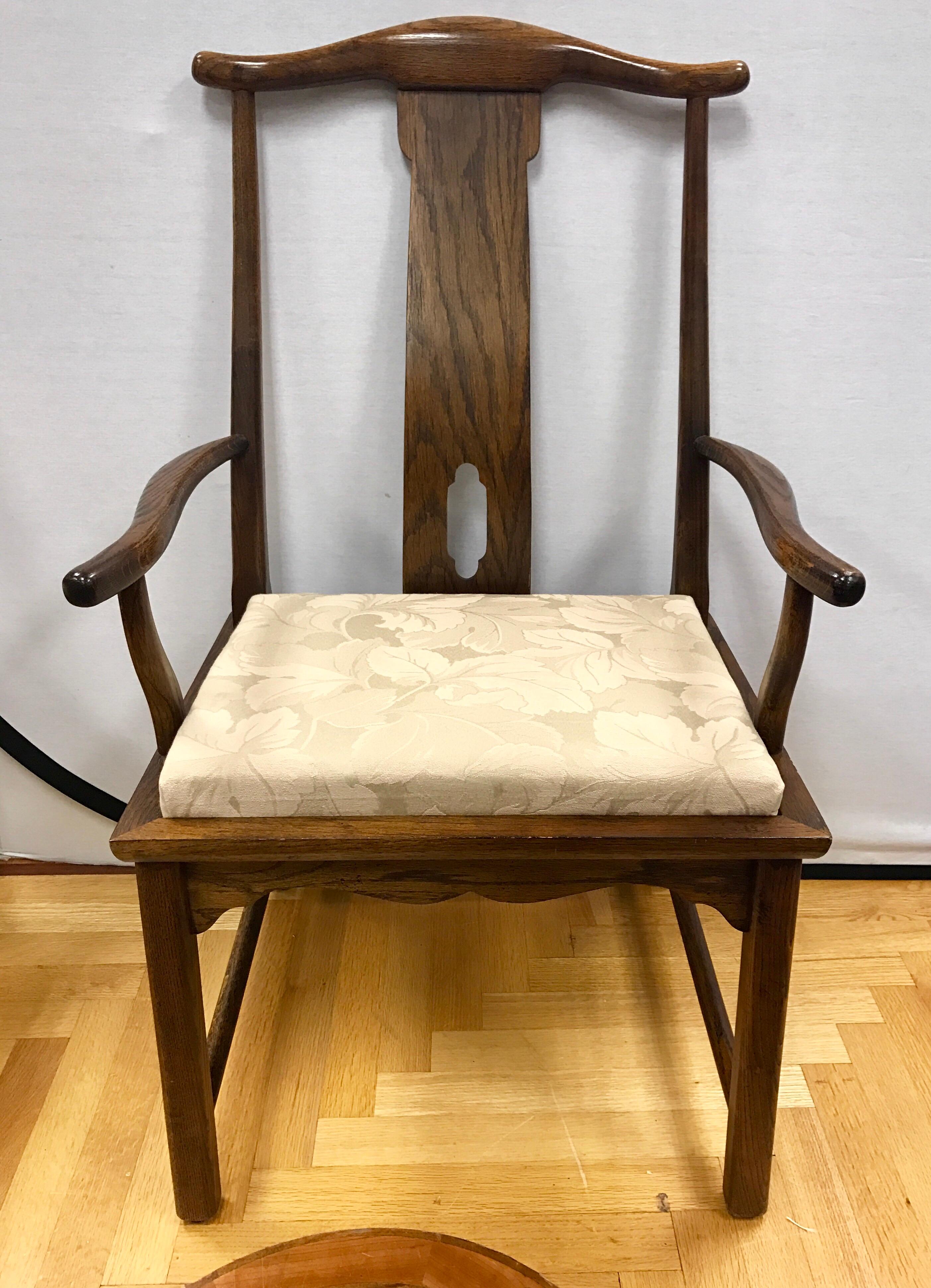 Set of six Chin Hua Asian style dining chairs by Century Furniture. 
Includes two arm chairs and four side chairs.