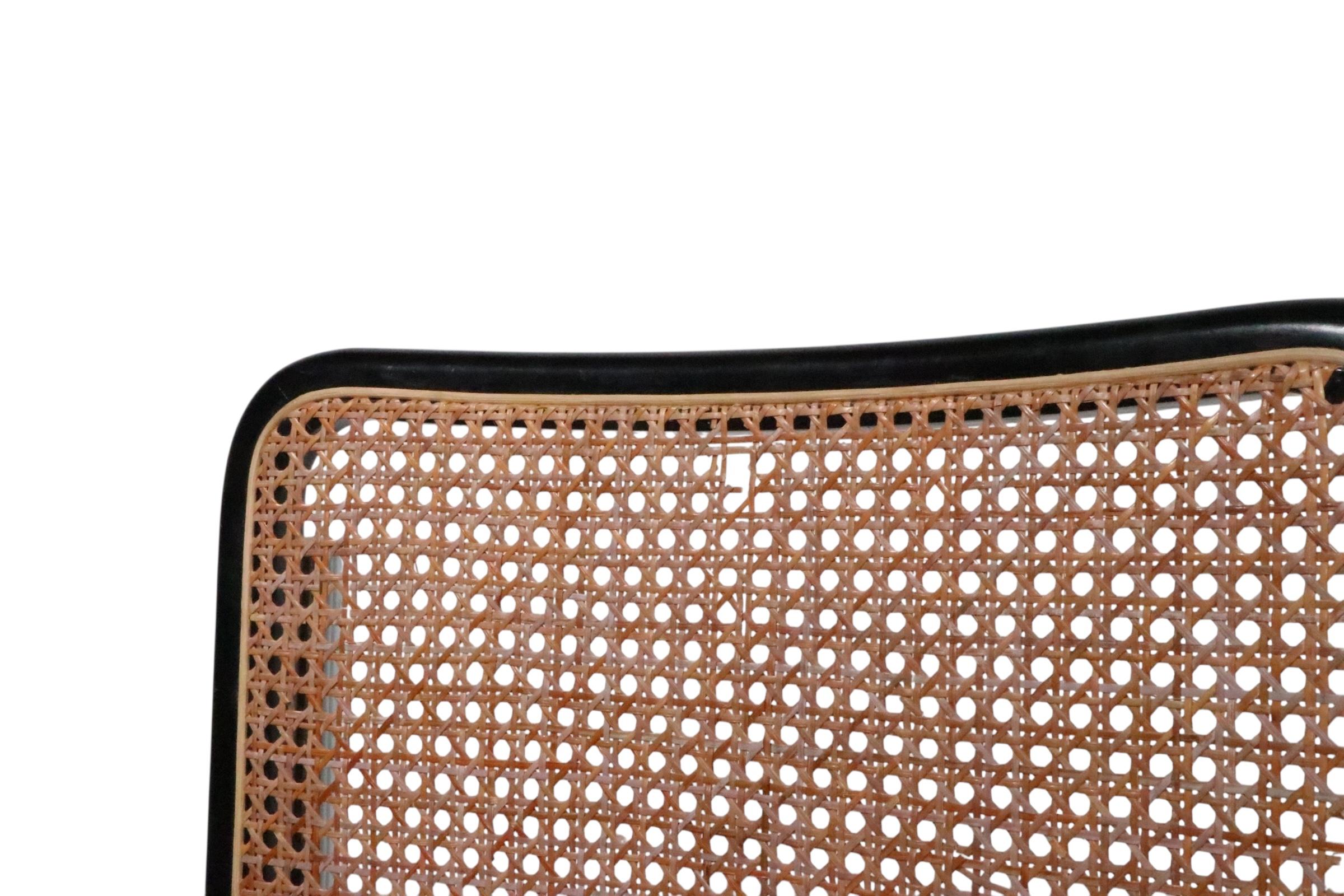 Set of Six Cesca Dining Chairs by Marcel Breuer Made in Italy c. 1970's im Angebot 8