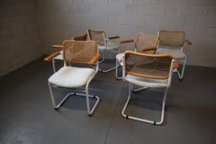 Set di sei cantilever in stile Cesca  poltrone tubolari
