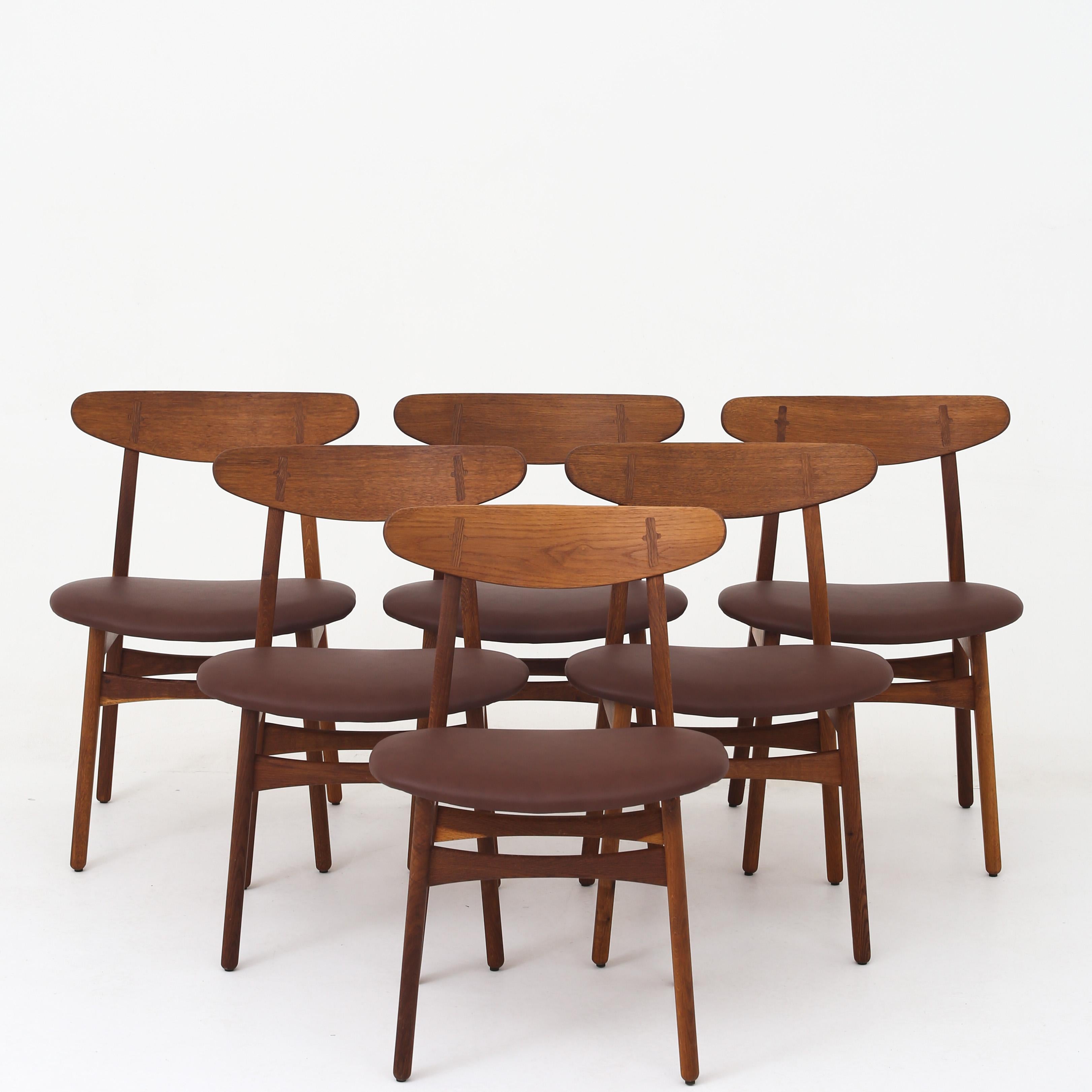 Set of Six CH 30 Dining Chairs by Hans J. Wegner 2