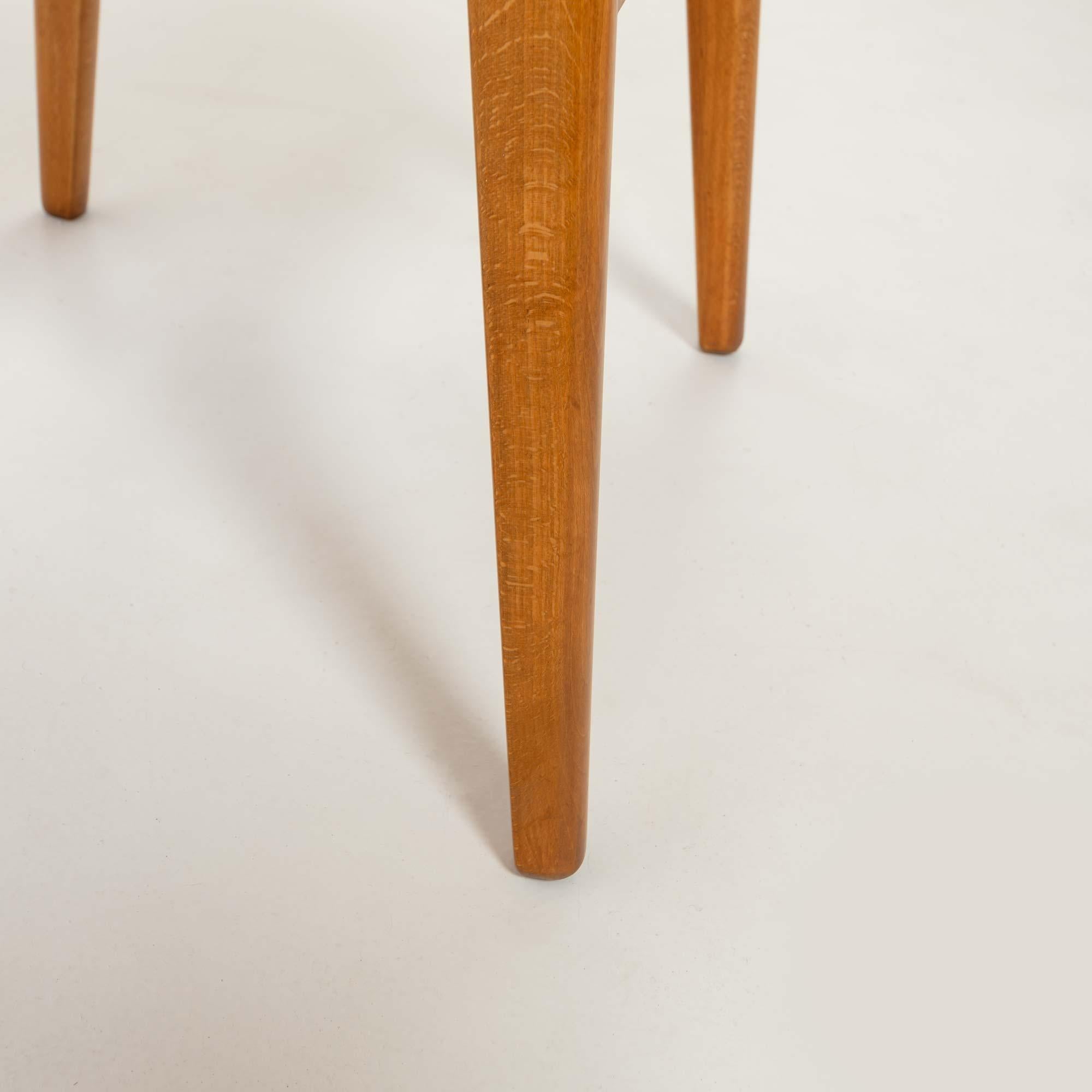Satz von sechs CH-30 Esszimmerstühlen von Hans Wegner aus Teakholz und schwarzem Leder 8