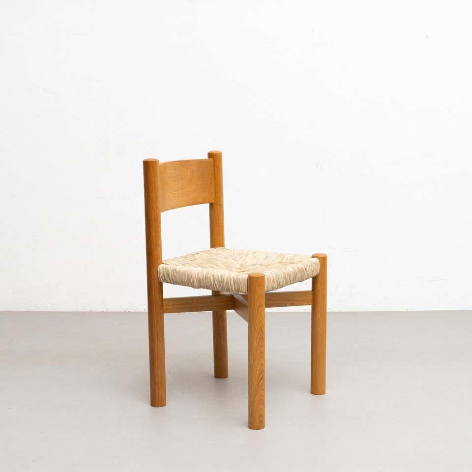 Set of Six Chairs After Charlotte Perriand For Sale 3