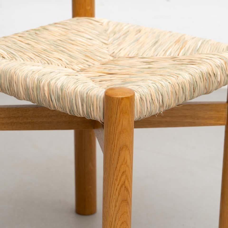 Ensemble de six chaises d'après Charlotte Perriand en vente 4
