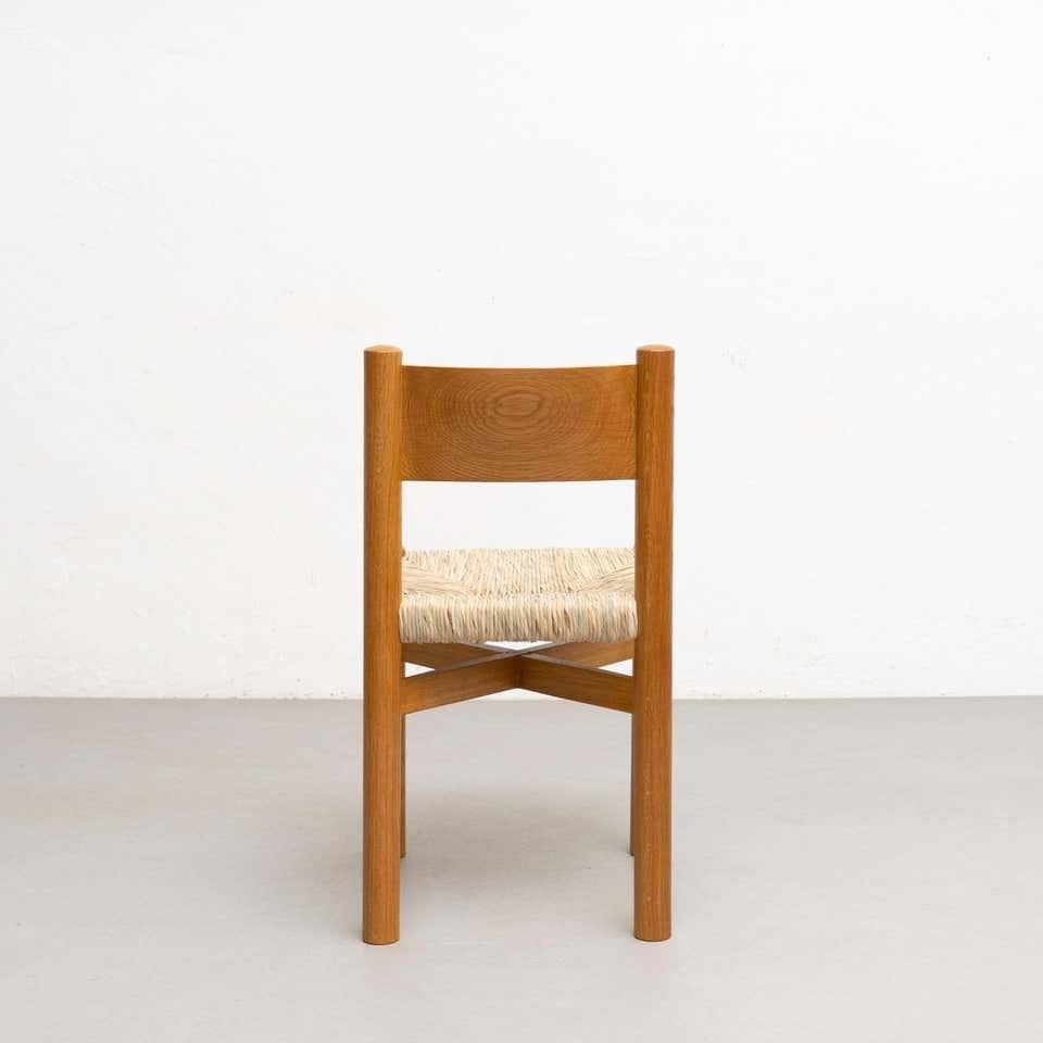 Late 20th Century Set of Six Chairs After Charlotte Perriand For Sale