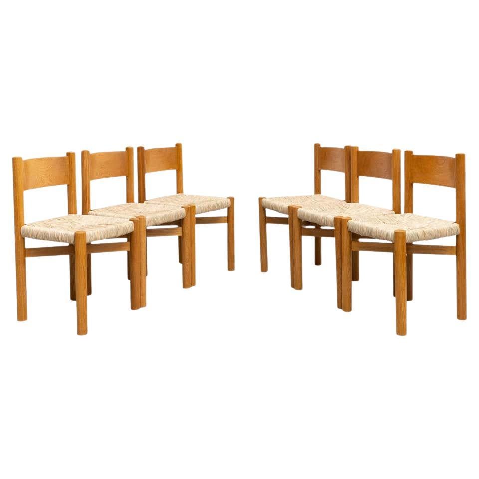 Set of Six Chairs After Charlotte Perriand