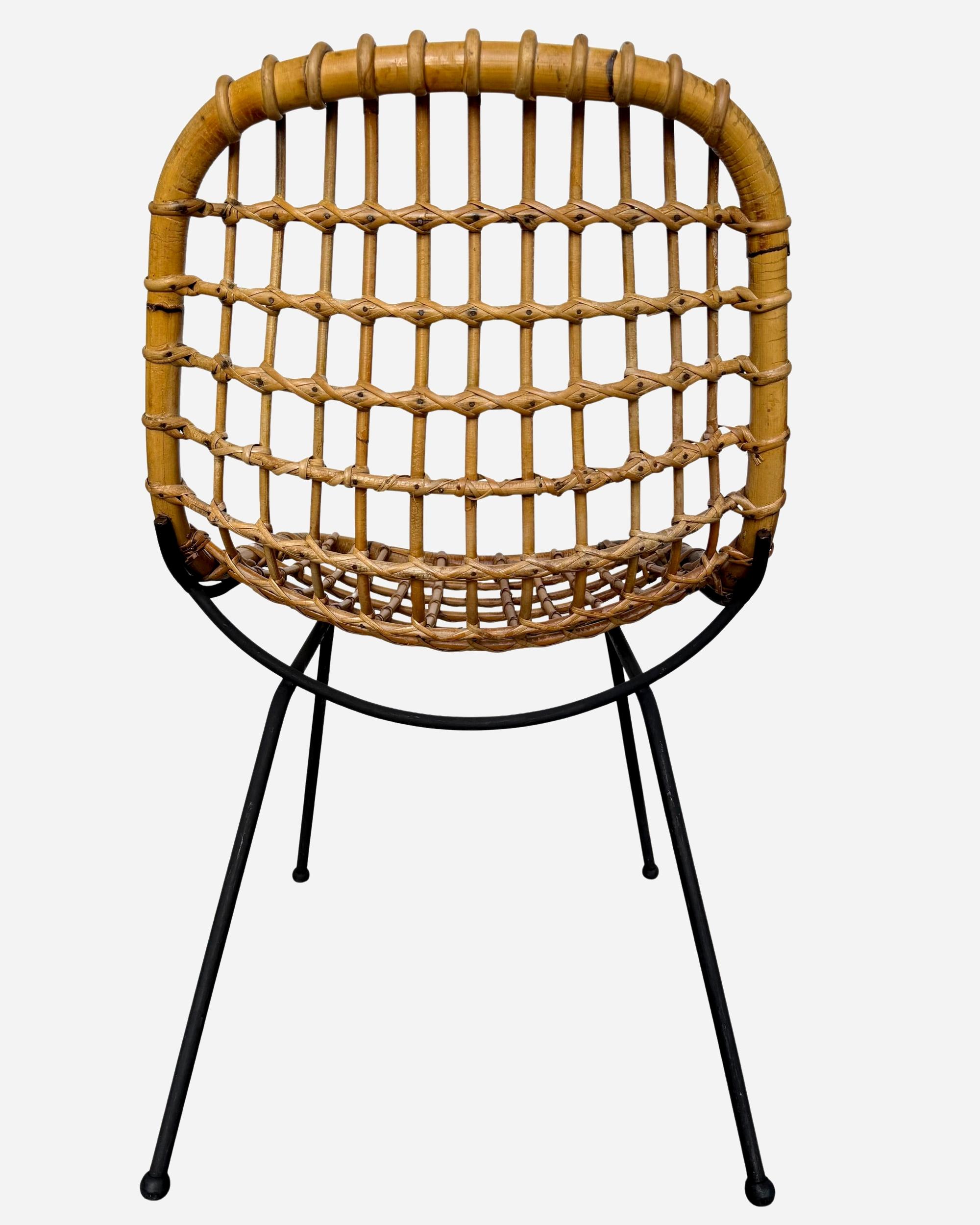 italien Ensemble de six chaises attribuées à G. Franco Legler, Ed. Bonacina, Italie vers 1960 en vente