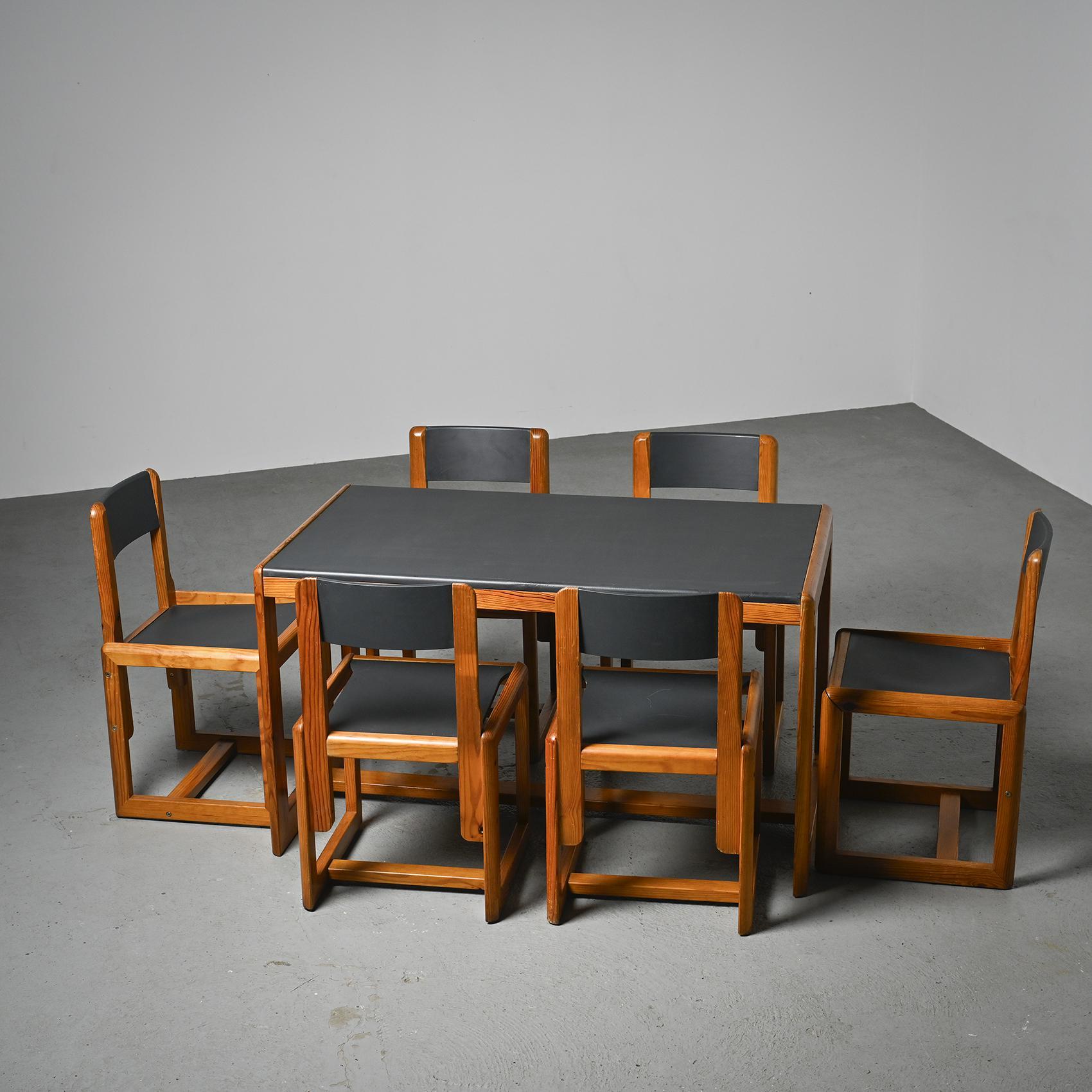Set of Six Chairs by André Sornay, France 1960s 6