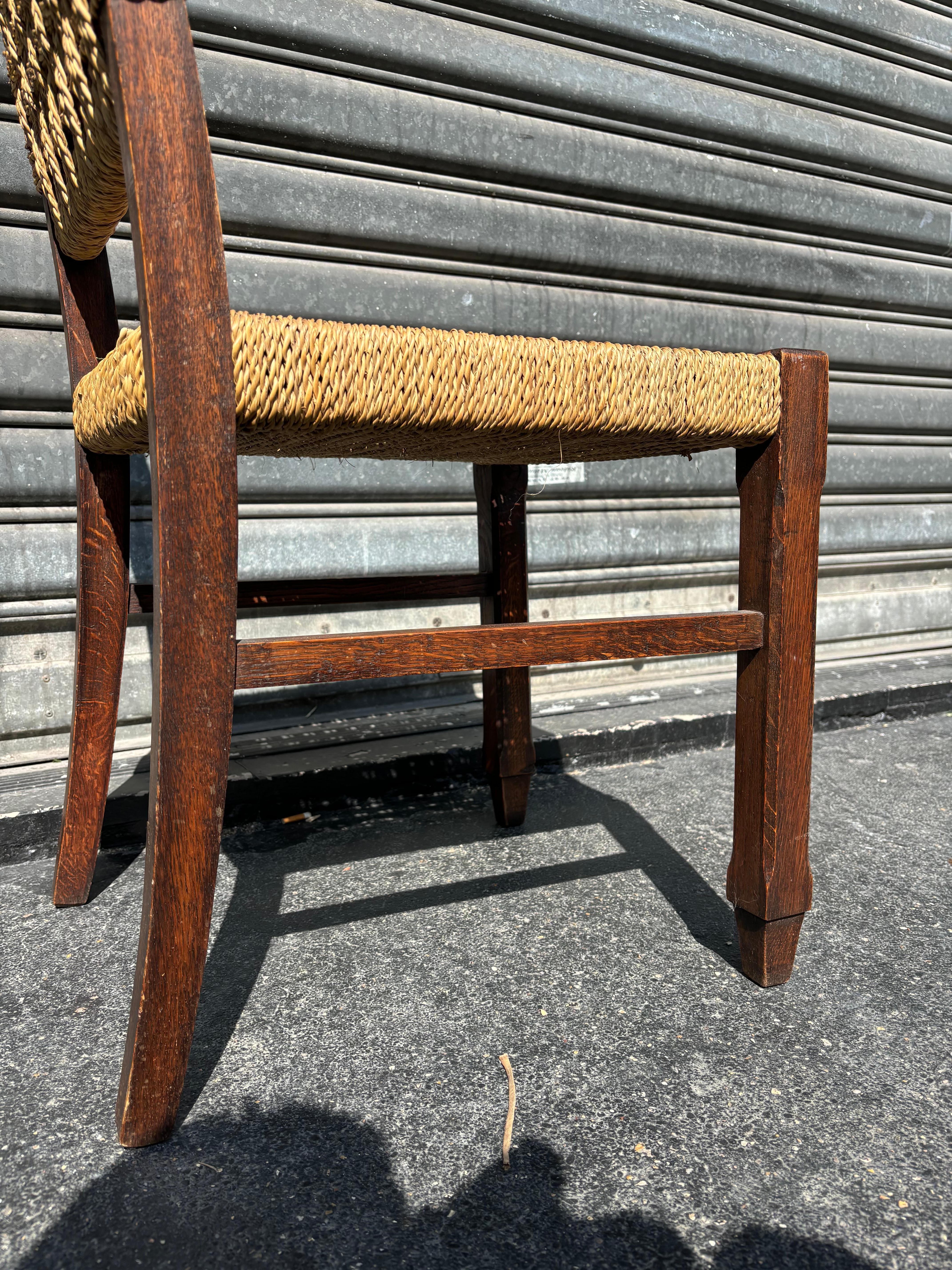 Set of six chairs by Audoux Minet 3