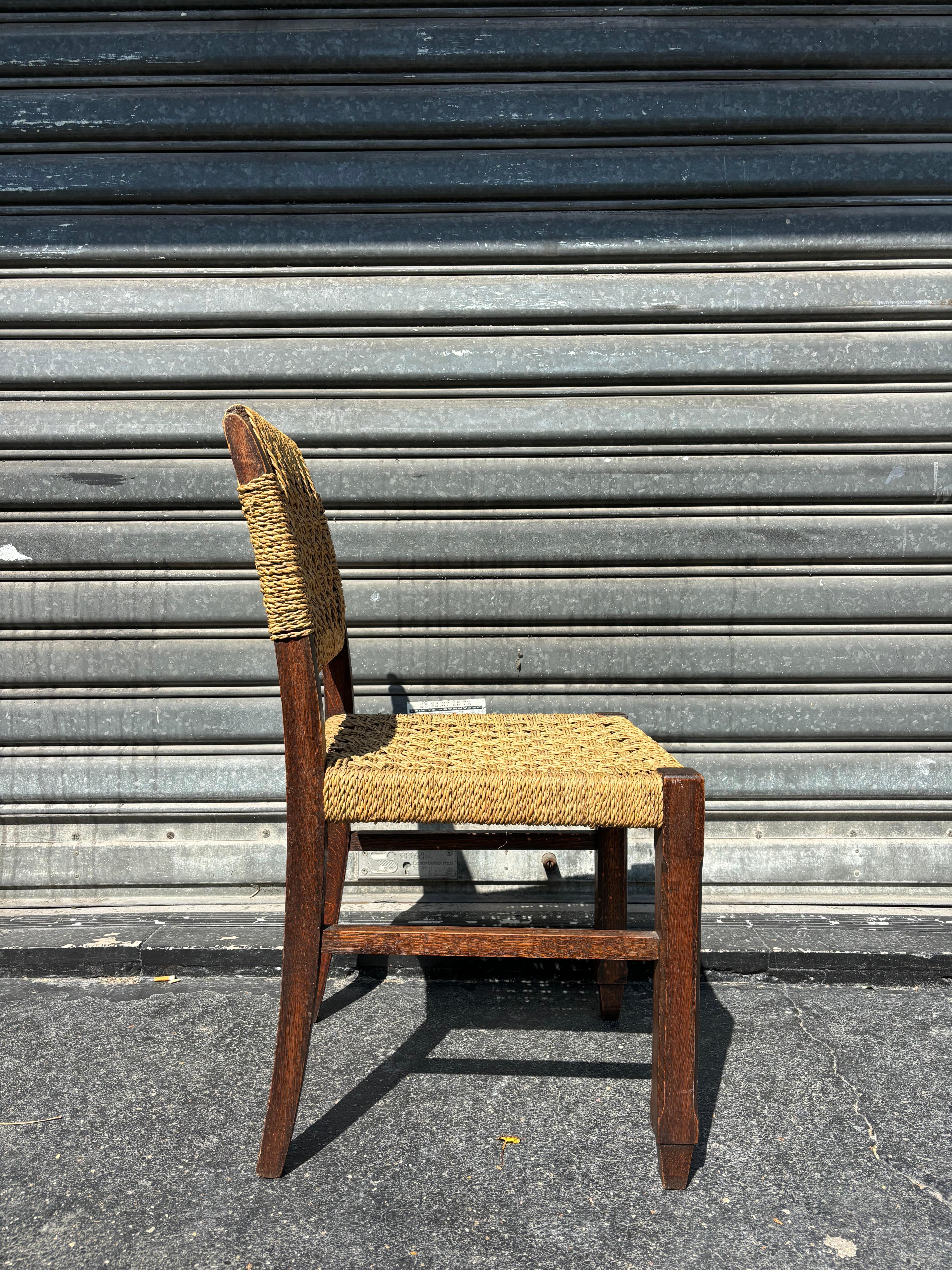 French Set of six chairs by Audoux Minet