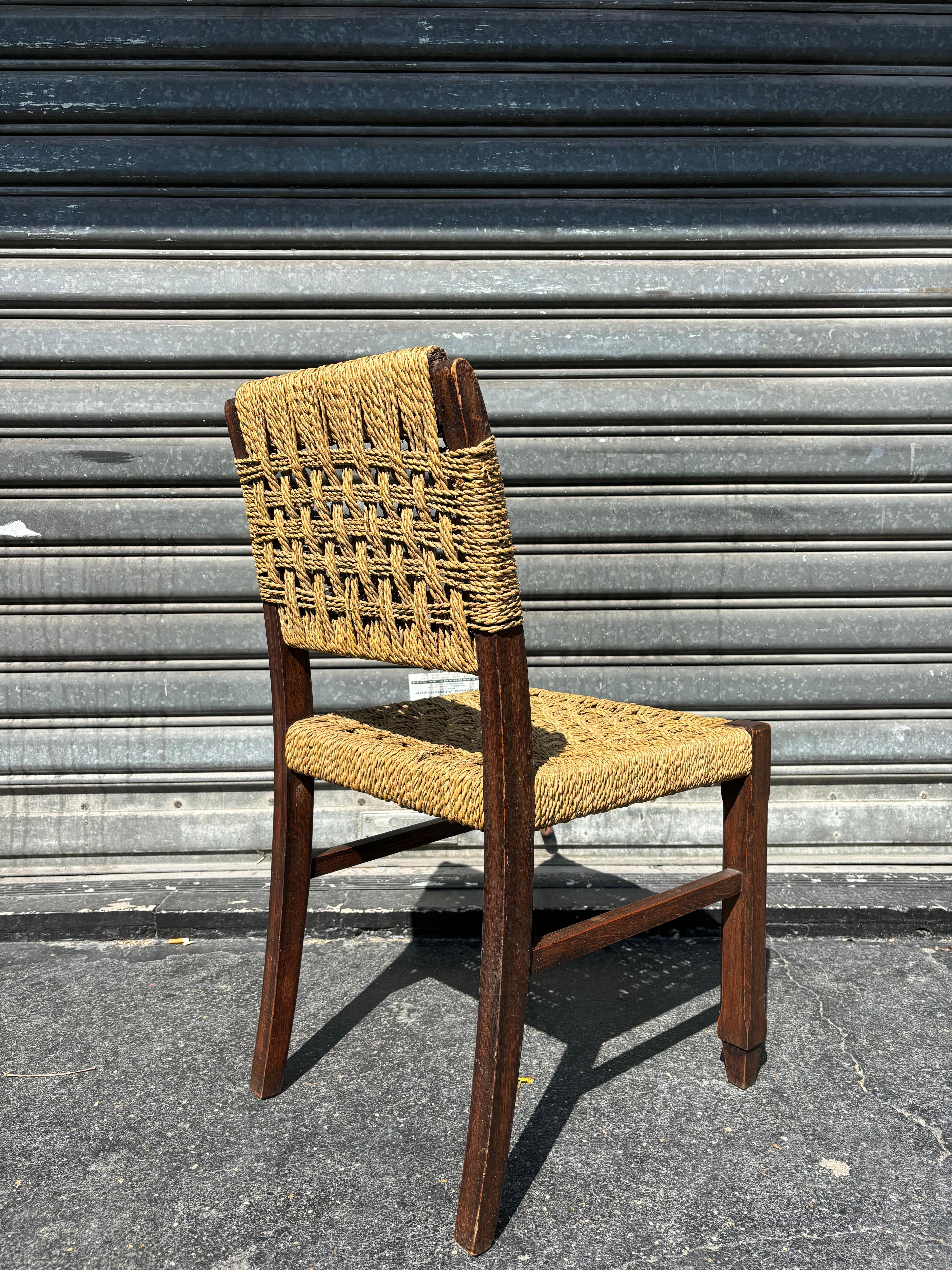 Set of six chairs by Audoux Minet In Good Condition In SAINT-OUEN-SUR-SEINE, FR