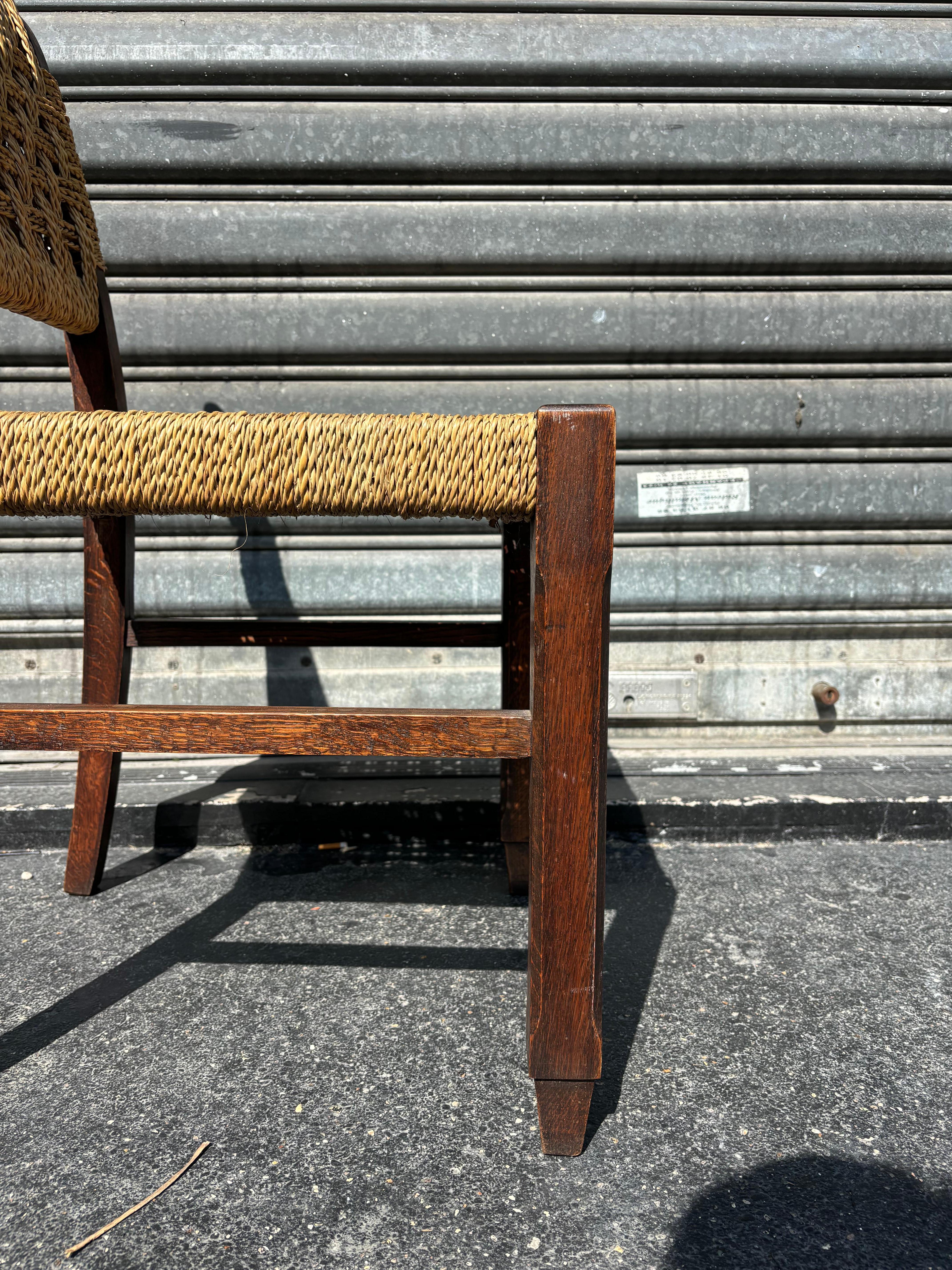 Set of six chairs by Audoux Minet 1