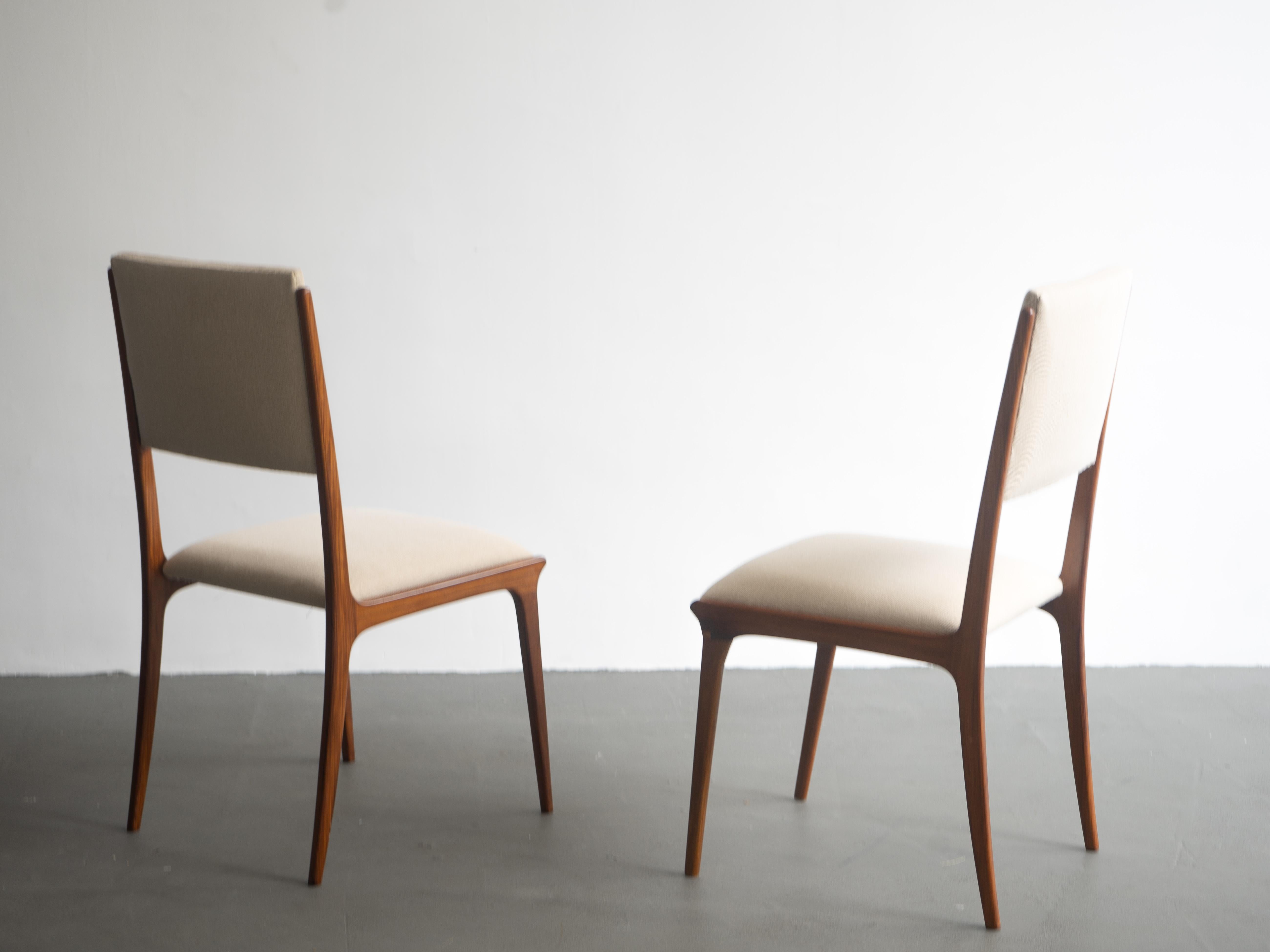 Set of Six Chairs by Carlo Hauner, Brazilian Design In Good Condition For Sale In New York, NY