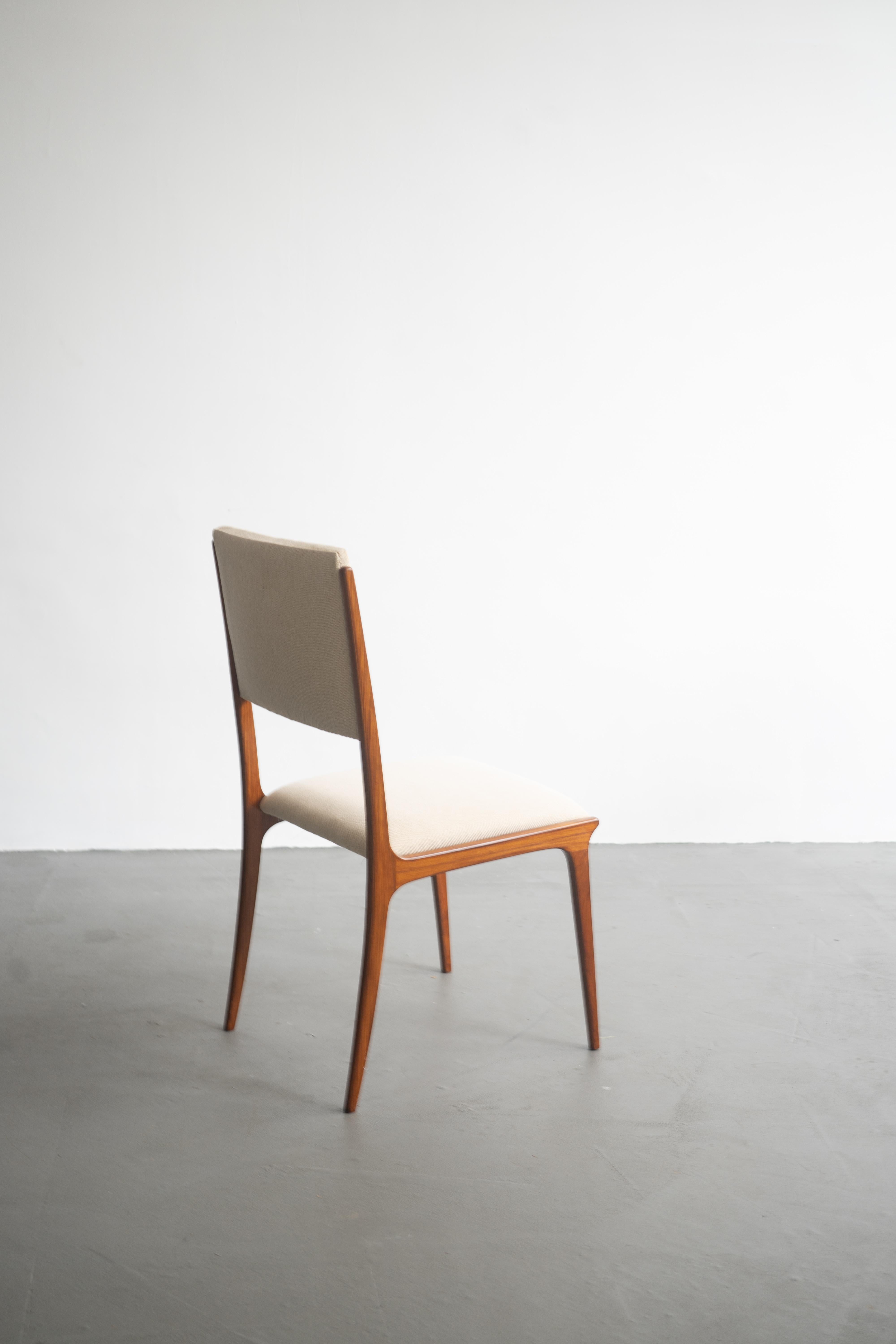 Set of Six Chairs by Carlo Hauner, Brazilian Design For Sale 3