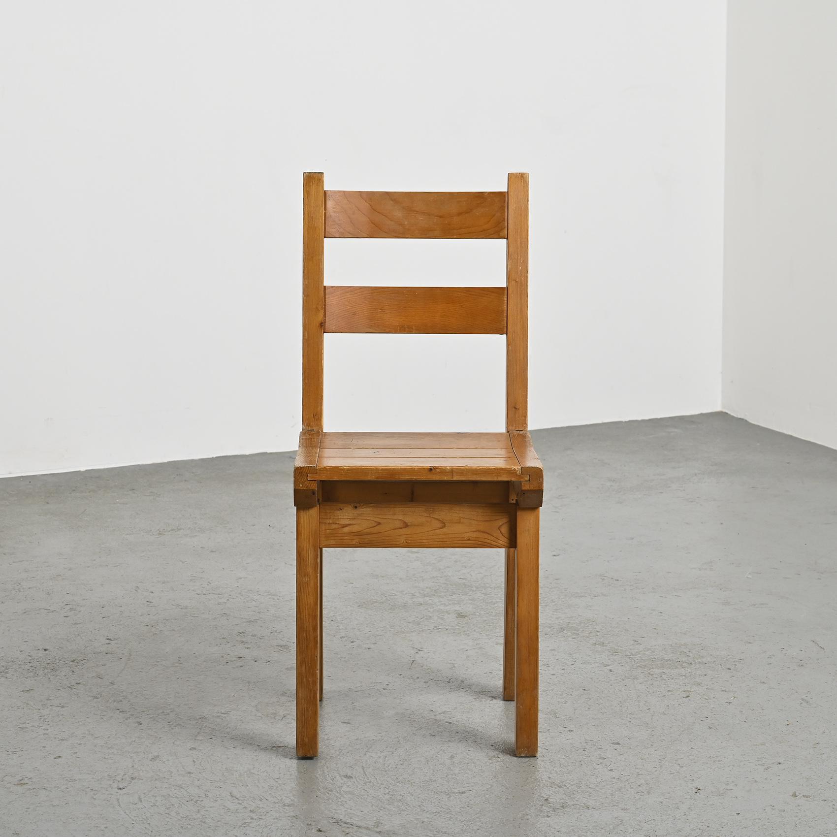 Set of six chairs by Christian Durupt, Courchevel circa 1960 1