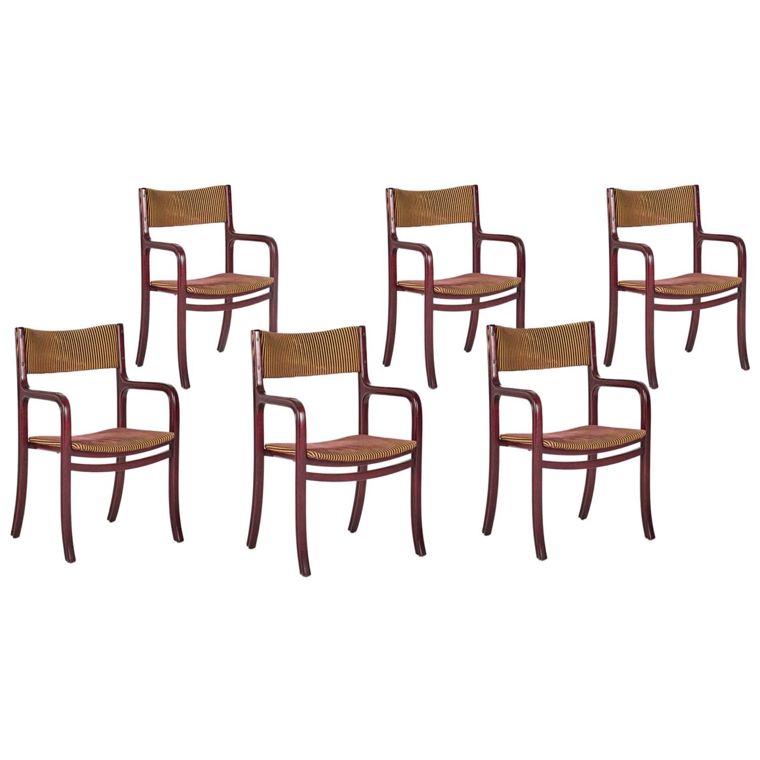 Set of Six Chairs by Gianfranco Frattini from the Late 1950's