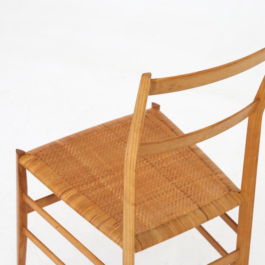 Ash Set of Six Chairs by Gio Ponti