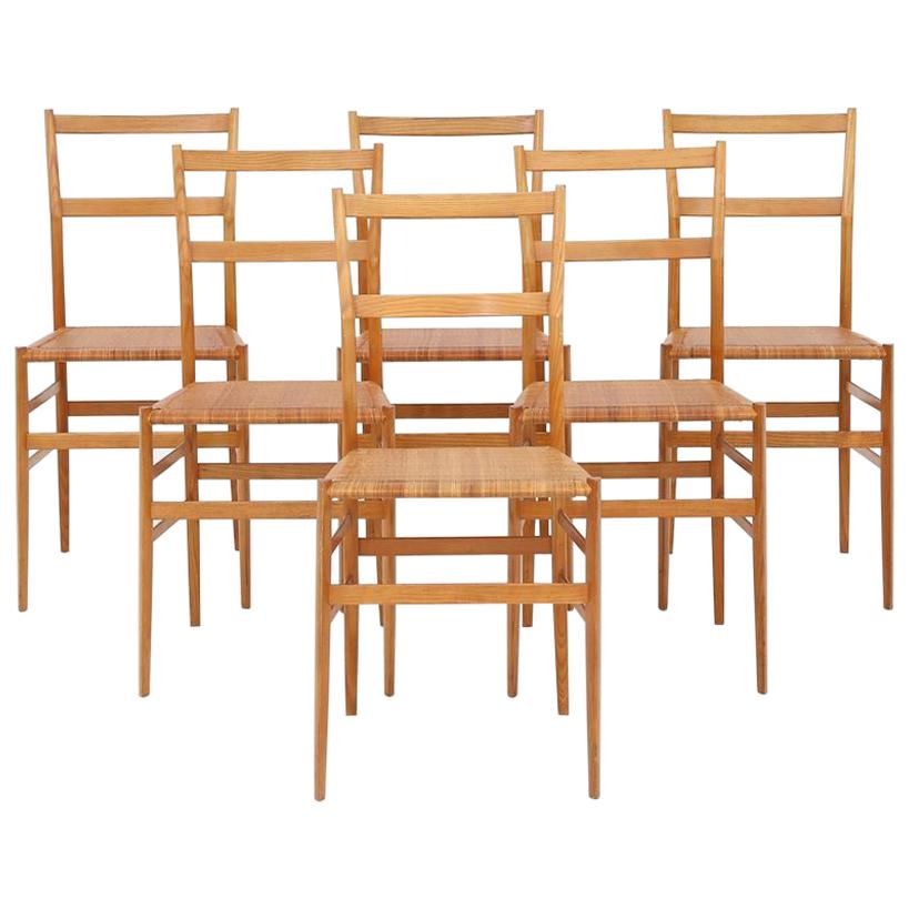Set of Six Chairs by Gio Ponti