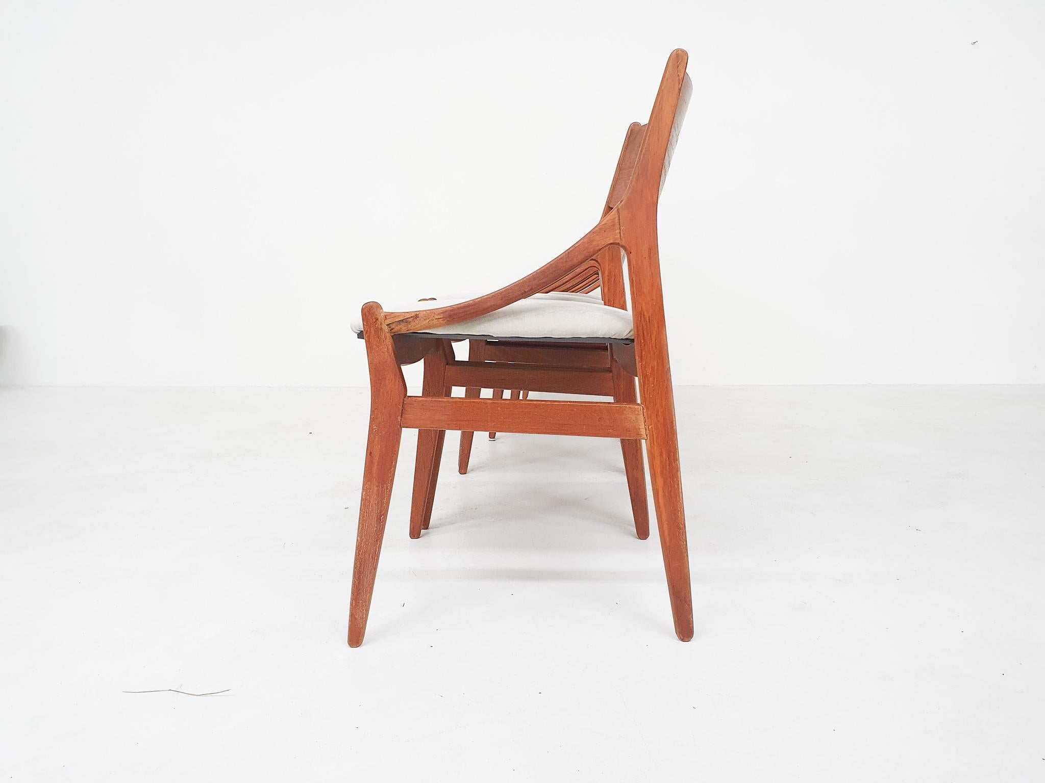 Set of Six Chairs by H. Vestervig Eriksen for BRDR Tromborg, Denmark, 1955 2