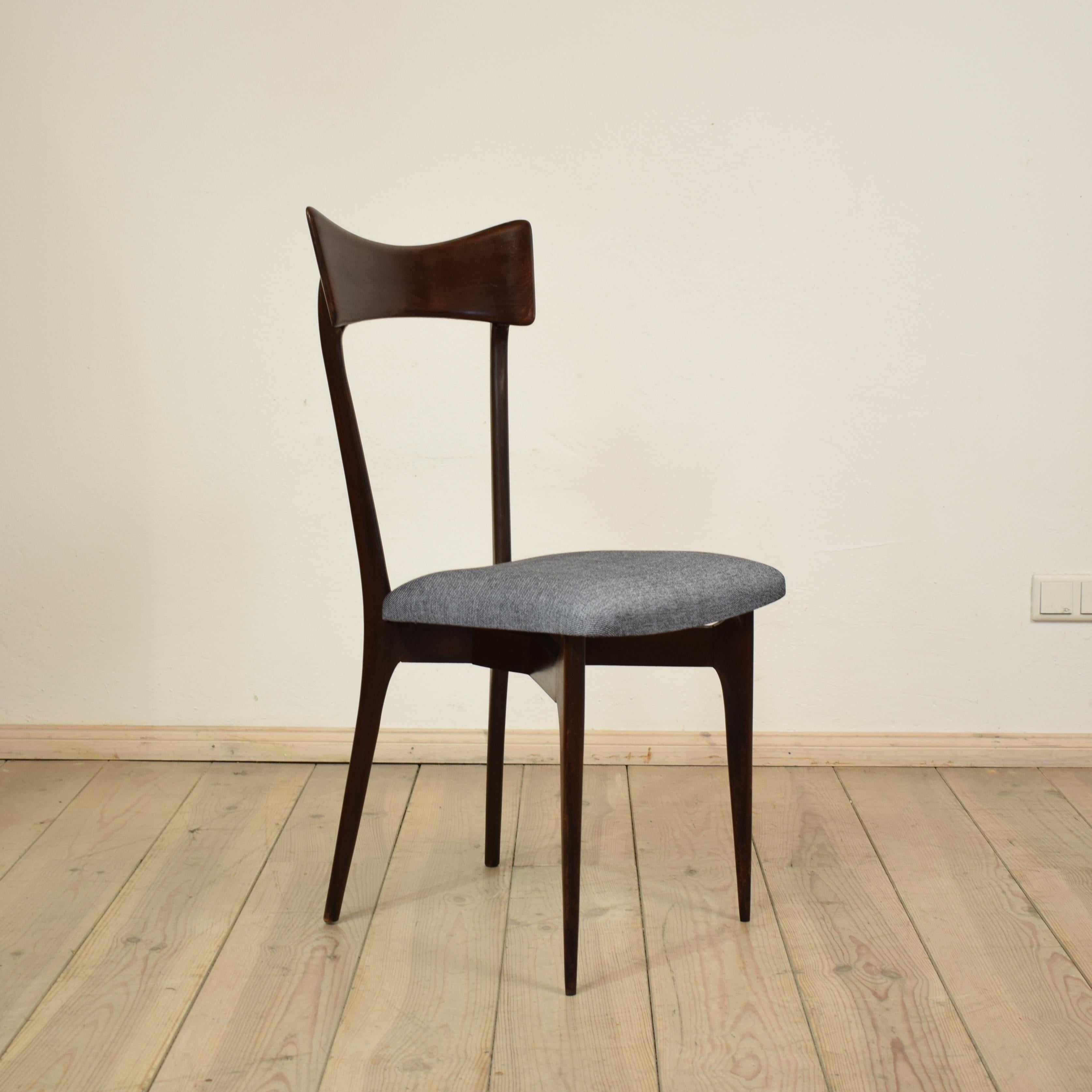 Set of Six Chairs by Ico Parisi for Colombo Cantu, Italy 2