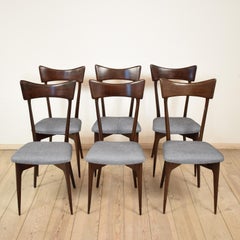 Set of Six Chairs by Ico Parisi for Colombo Cantu, Italy