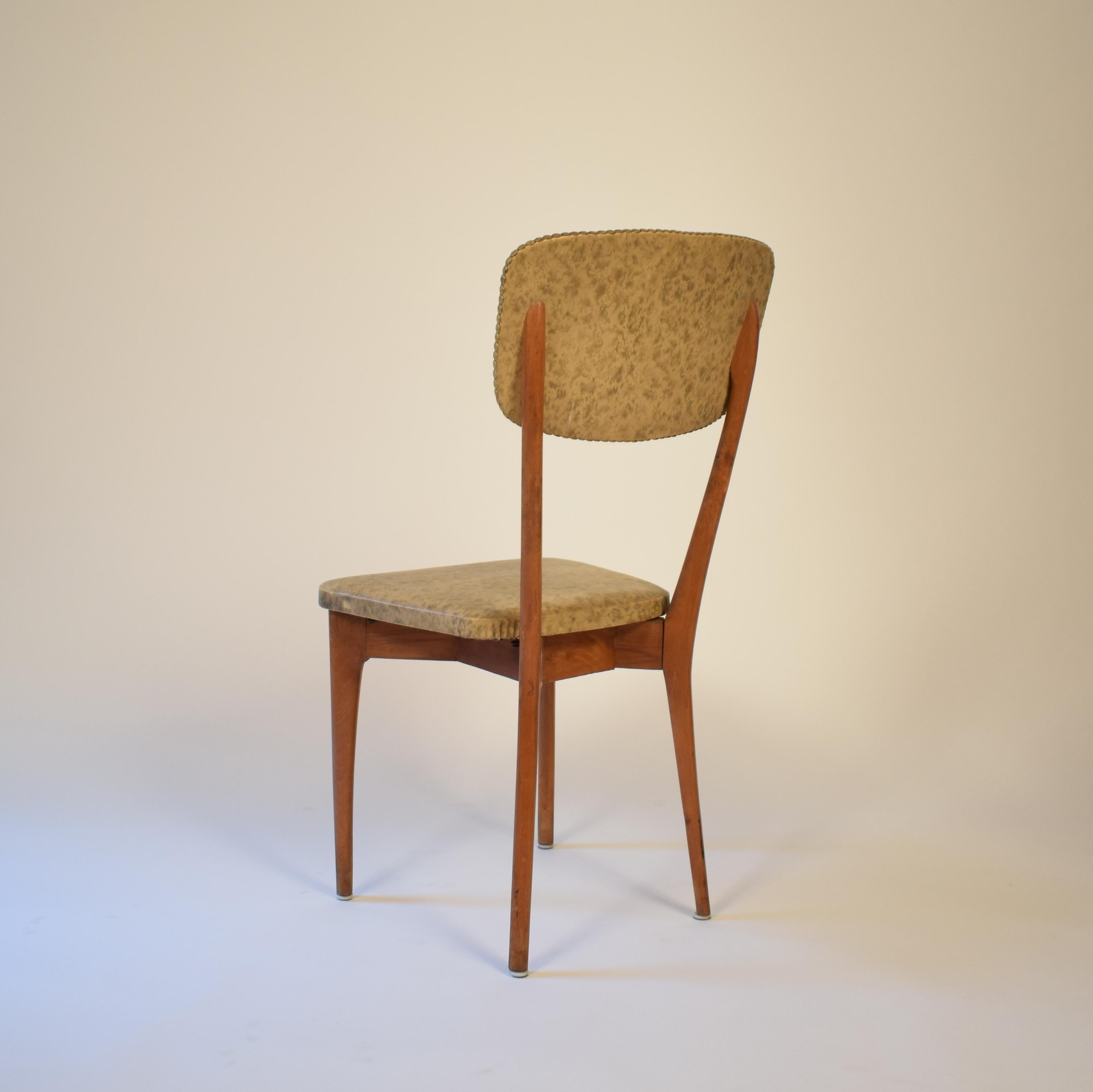 Set of Six Chairs by Ico Parisi Model 