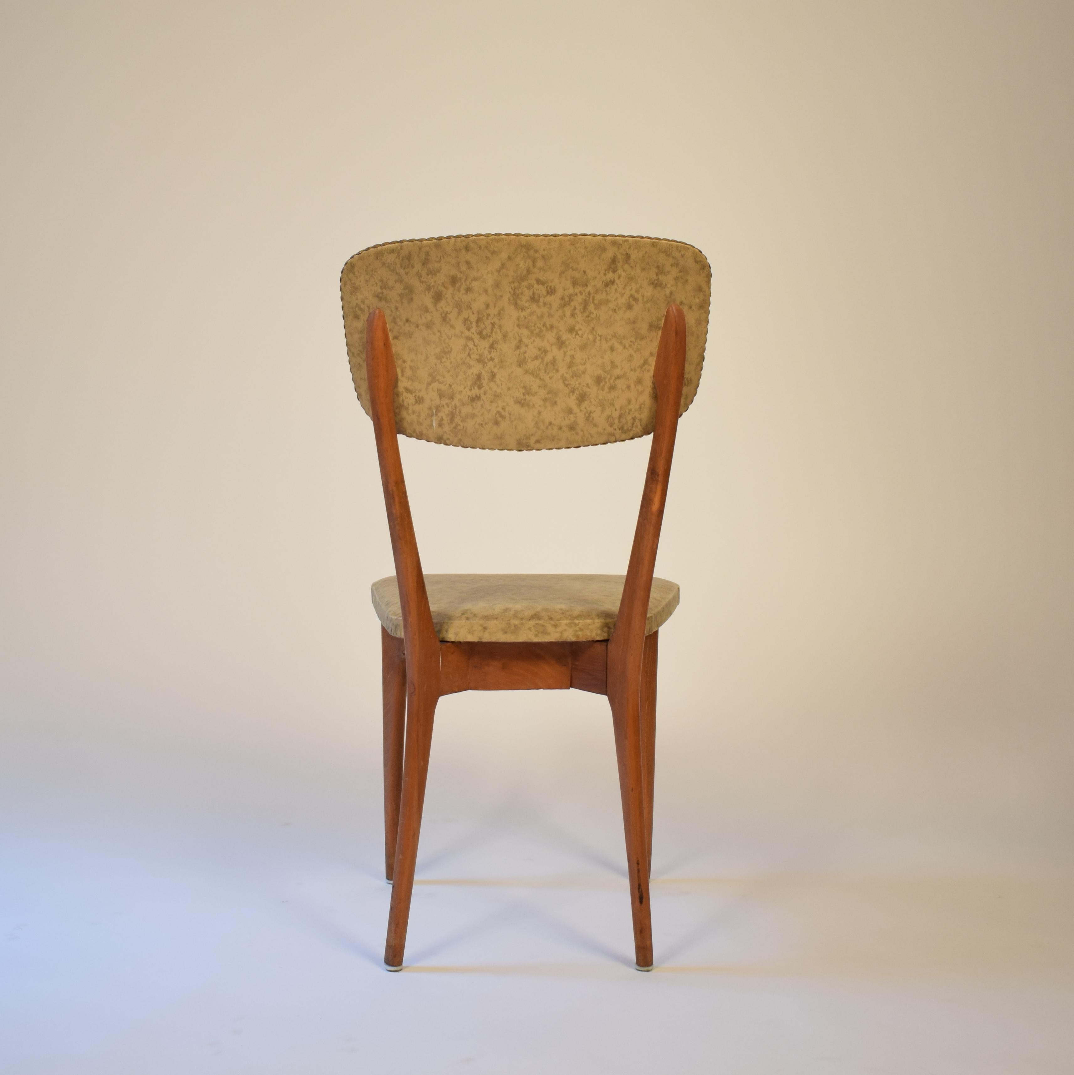 Set of Six Chairs by Ico Parisi Model 